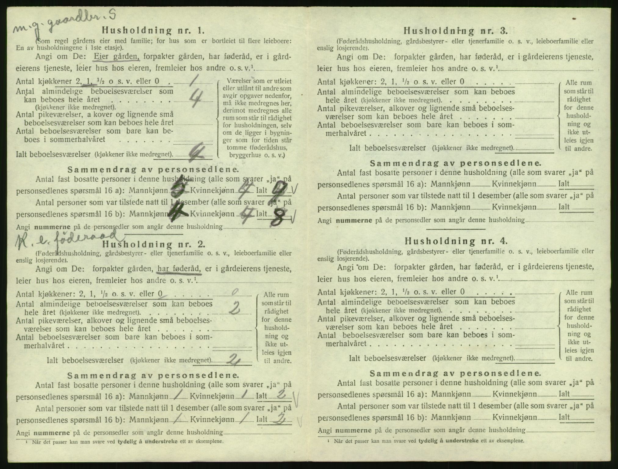 SAT, 1920 census for Skodje, 1920, p. 48