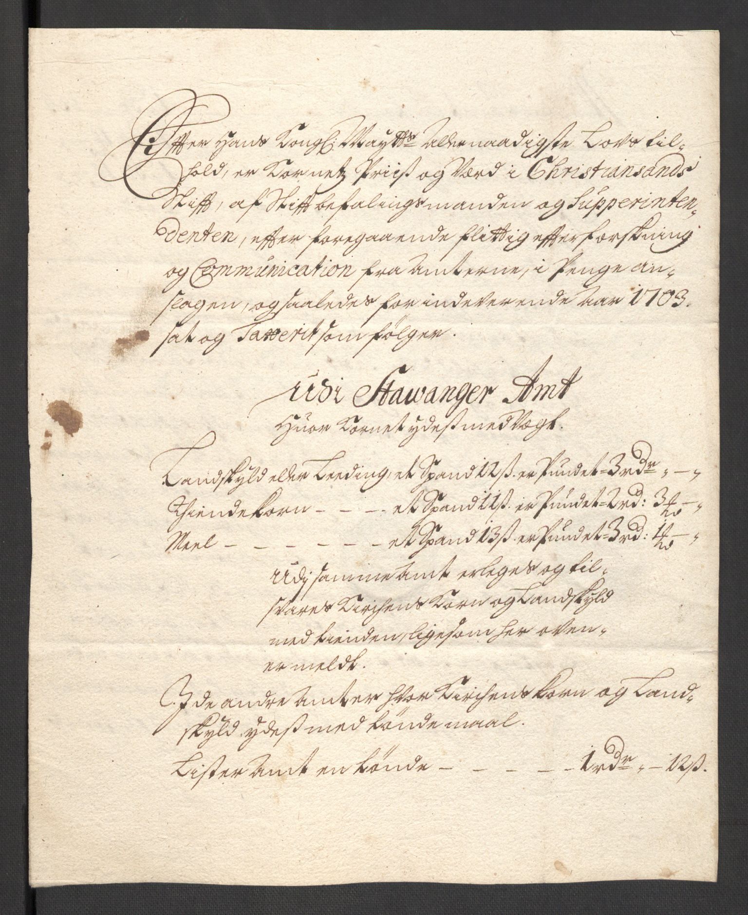 Rentekammeret inntil 1814, Reviderte regnskaper, Fogderegnskap, AV/RA-EA-4092/R46/L2732: Fogderegnskap Jæren og Dalane, 1703-1704, p. 22