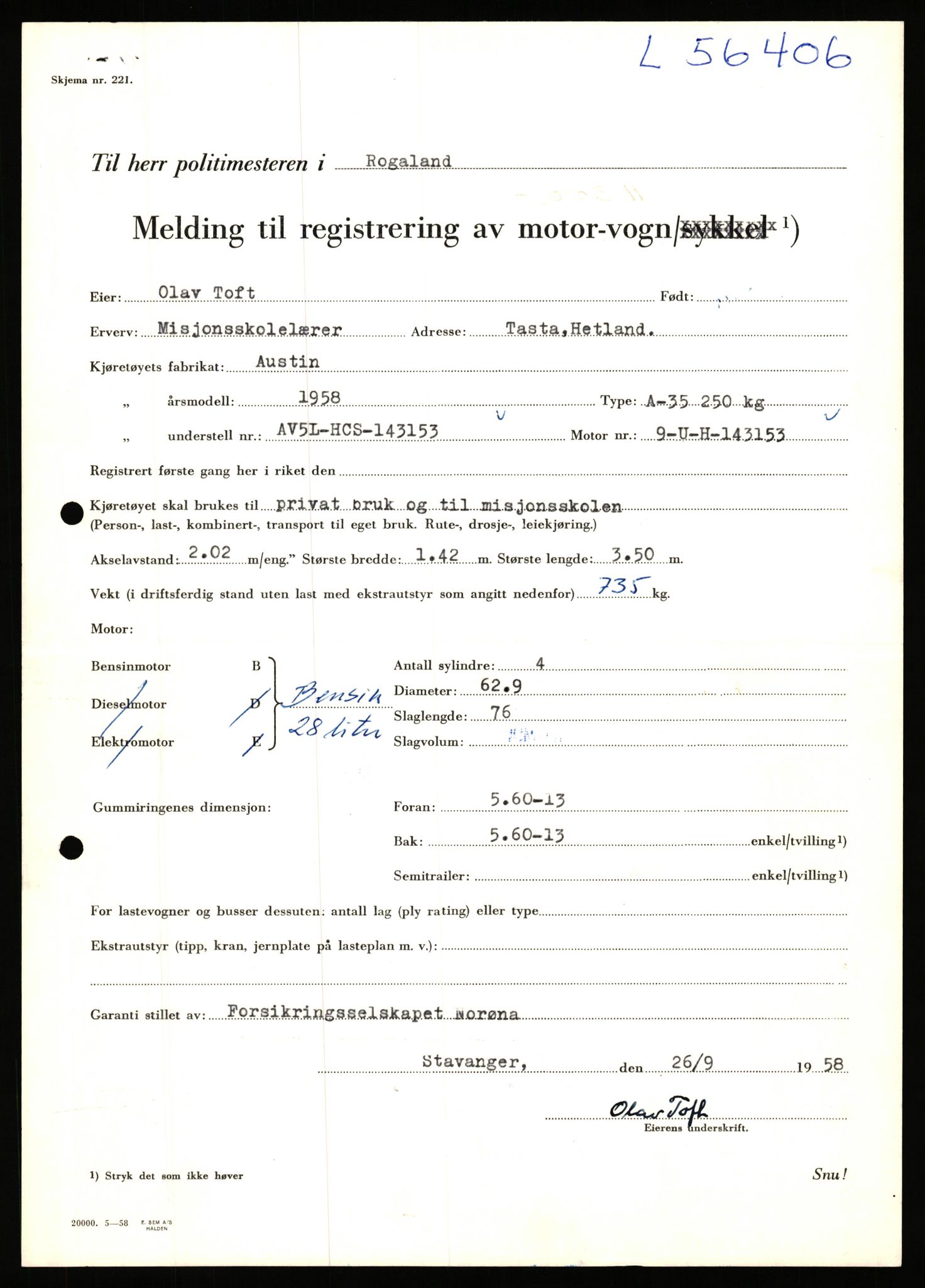 Stavanger trafikkstasjon, AV/SAST-A-101942/0/F/L0055: L-55700 - L-56499, 1930-1971, p. 1801