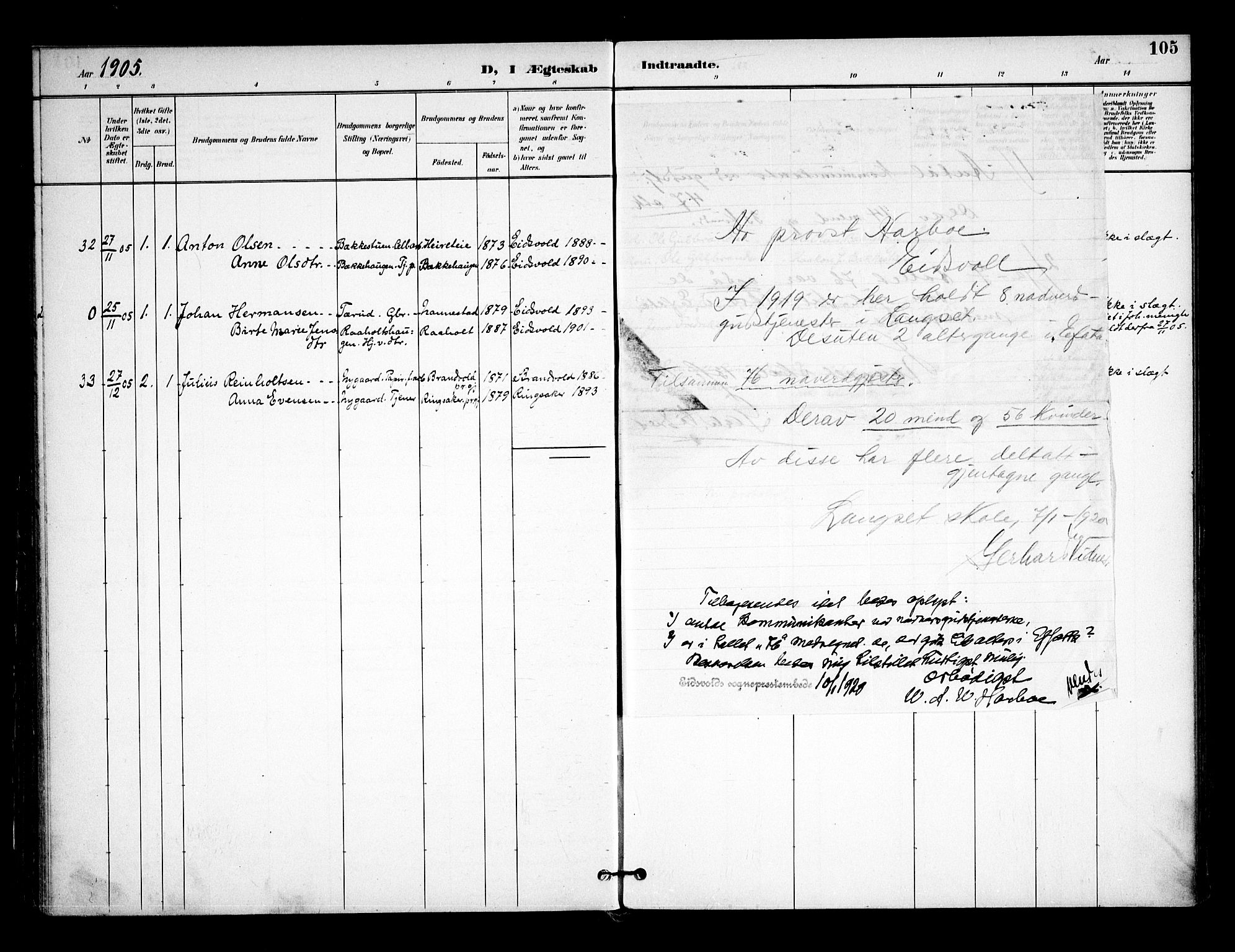 Eidsvoll prestekontor Kirkebøker, AV/SAO-A-10888/F/Fa/L0005: Parish register (official) no. I 5, 1896-1906