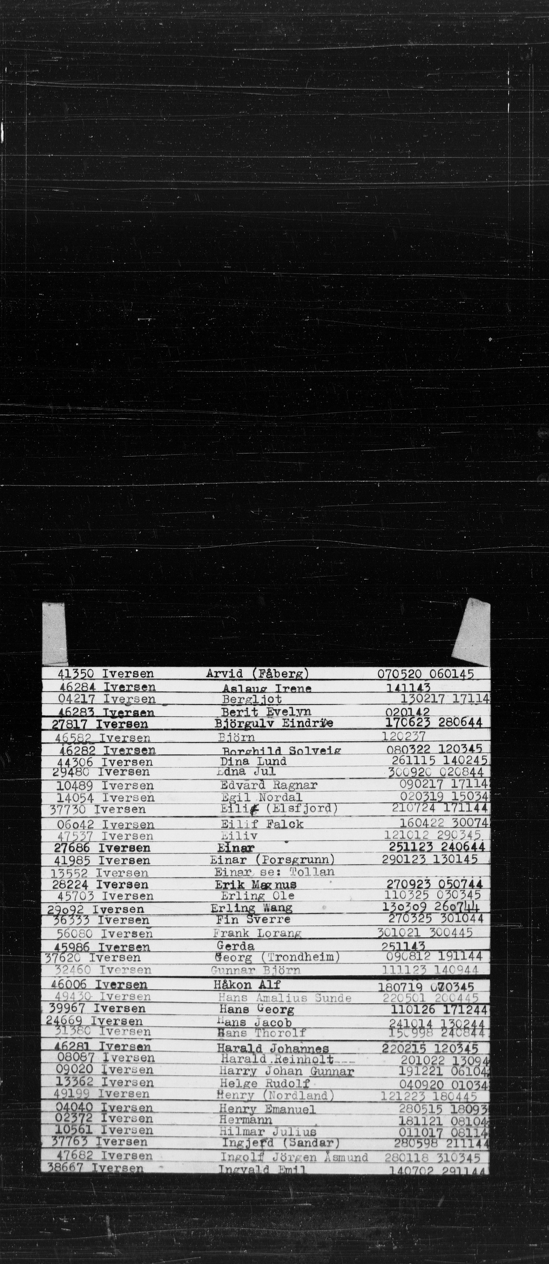 Den Kgl. Norske Legasjons Flyktningskontor, AV/RA-S-6753/V/Va/L0022: Kjesäterkartoteket.  Alfabetisk register, A-Å., 1940-1945, p. 363