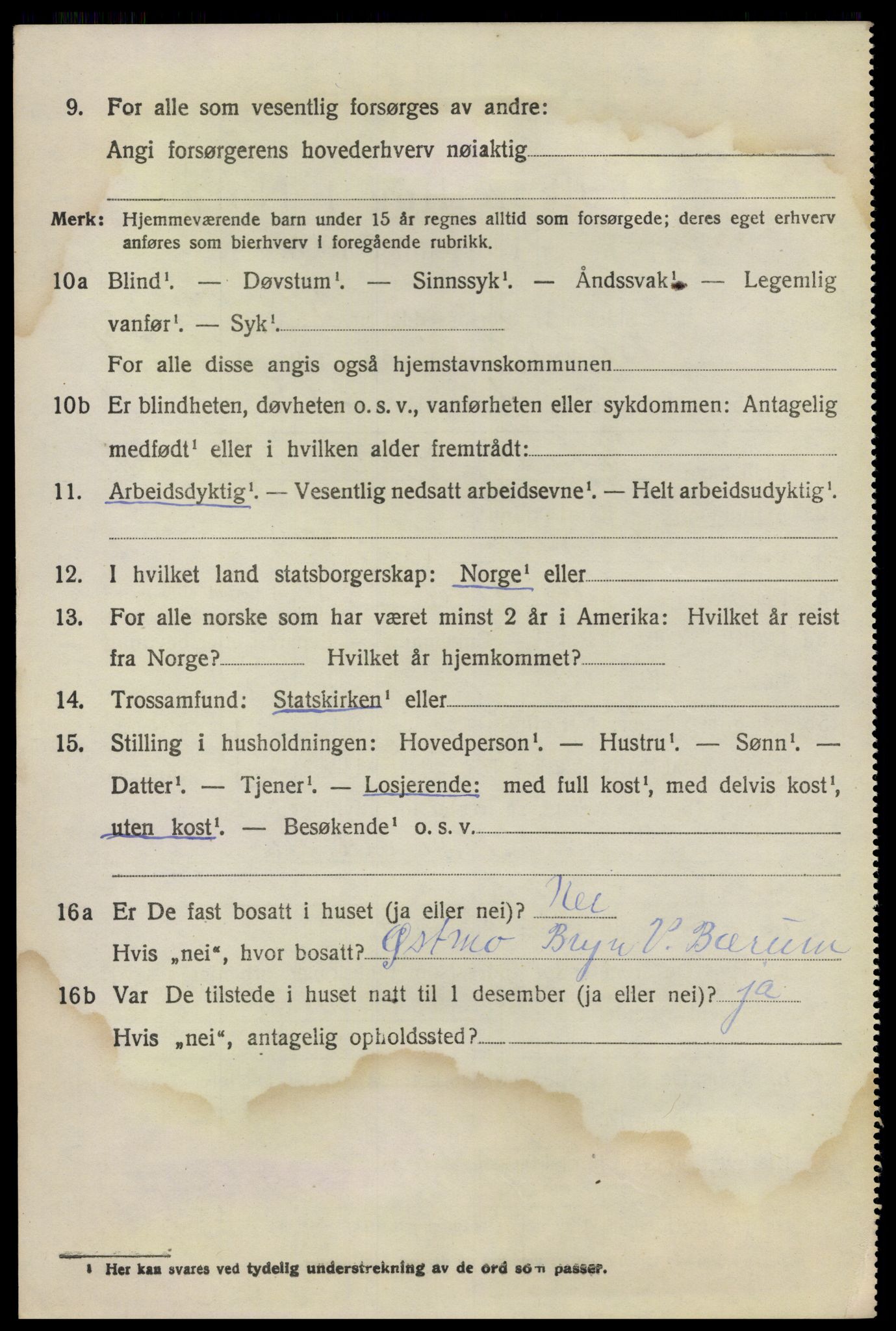 SAO, 1920 census for Bærum, 1920, p. 8757