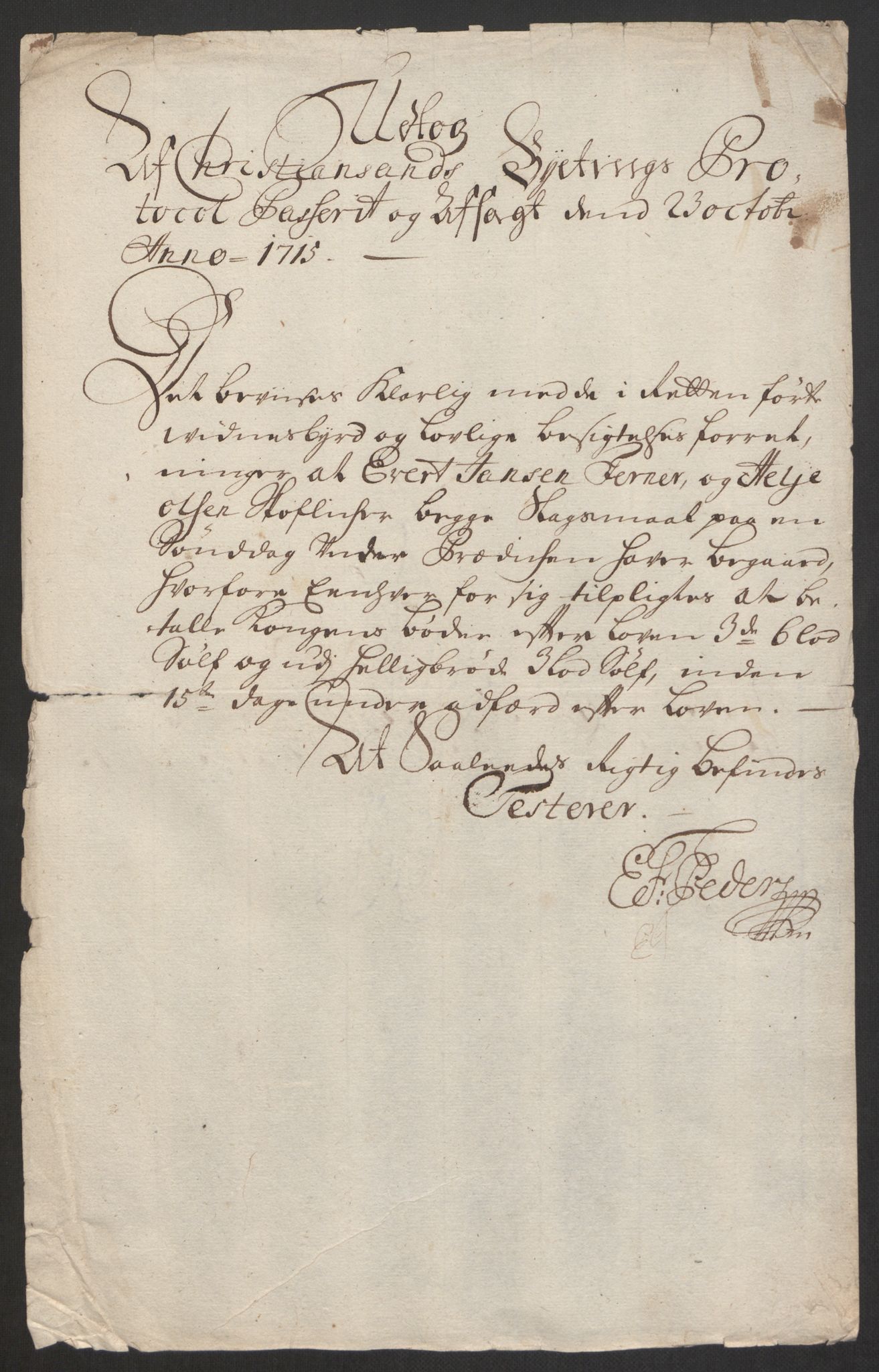 Rentekammeret inntil 1814, Reviderte regnskaper, Byregnskaper, RA/EA-4066/R/Rm/L0285: [M18] Sikt og sakefall, 1681-1718, p. 428