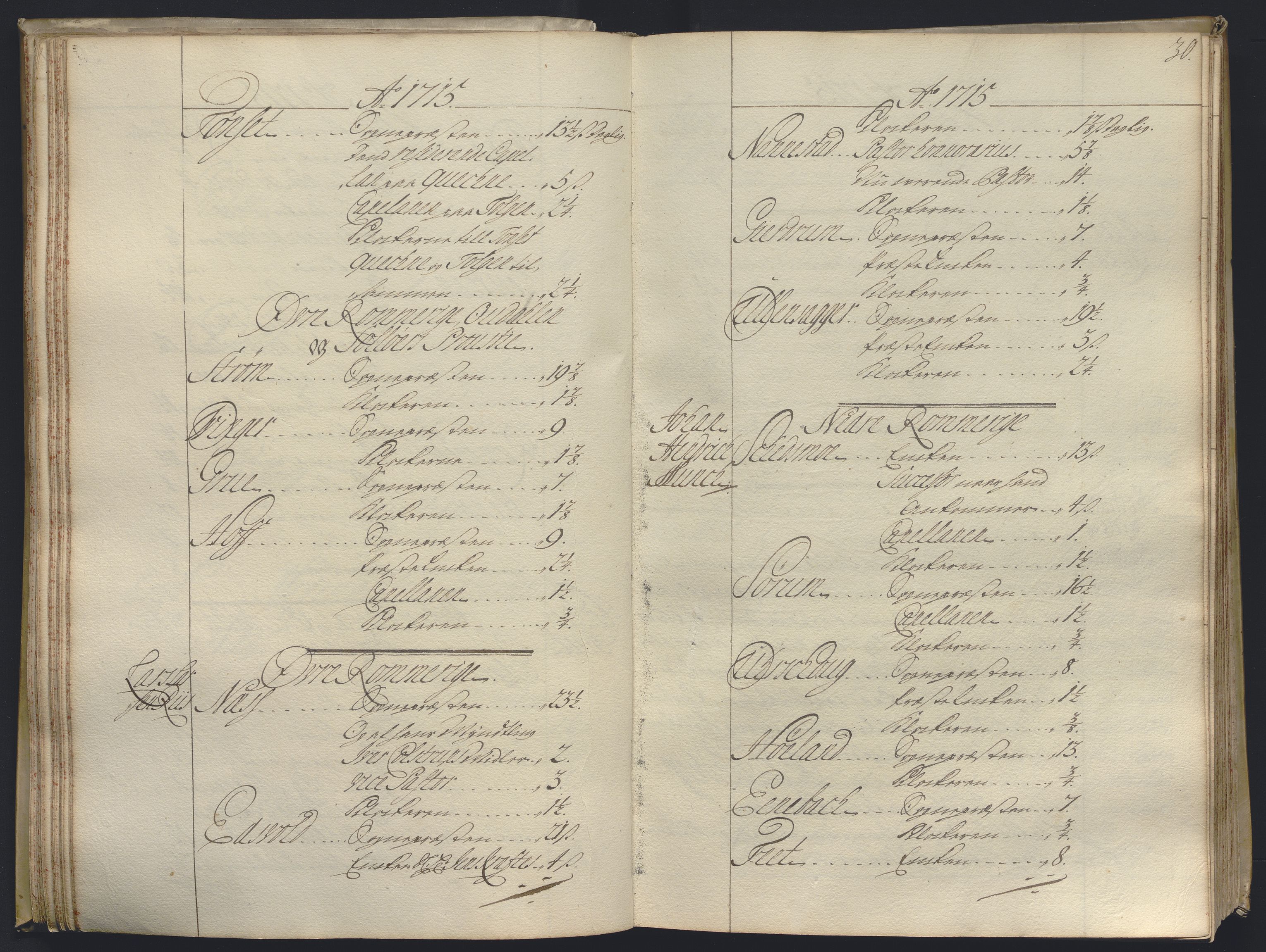 Kristiania stiftamt, AV/SAO-A-10386/B/Ba/L0004: Kopibok, 1715-1717, p. 29b-30a
