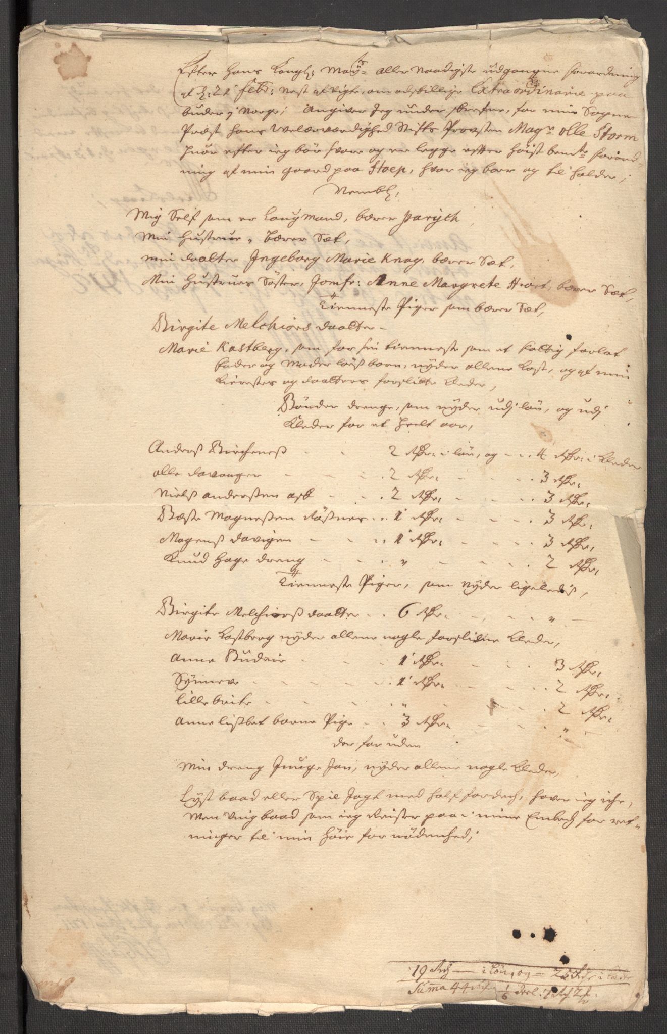 Rentekammeret inntil 1814, Reviderte regnskaper, Fogderegnskap, RA/EA-4092/R51/L3193: Fogderegnskap Nordhordland og Voss, 1711, p. 413