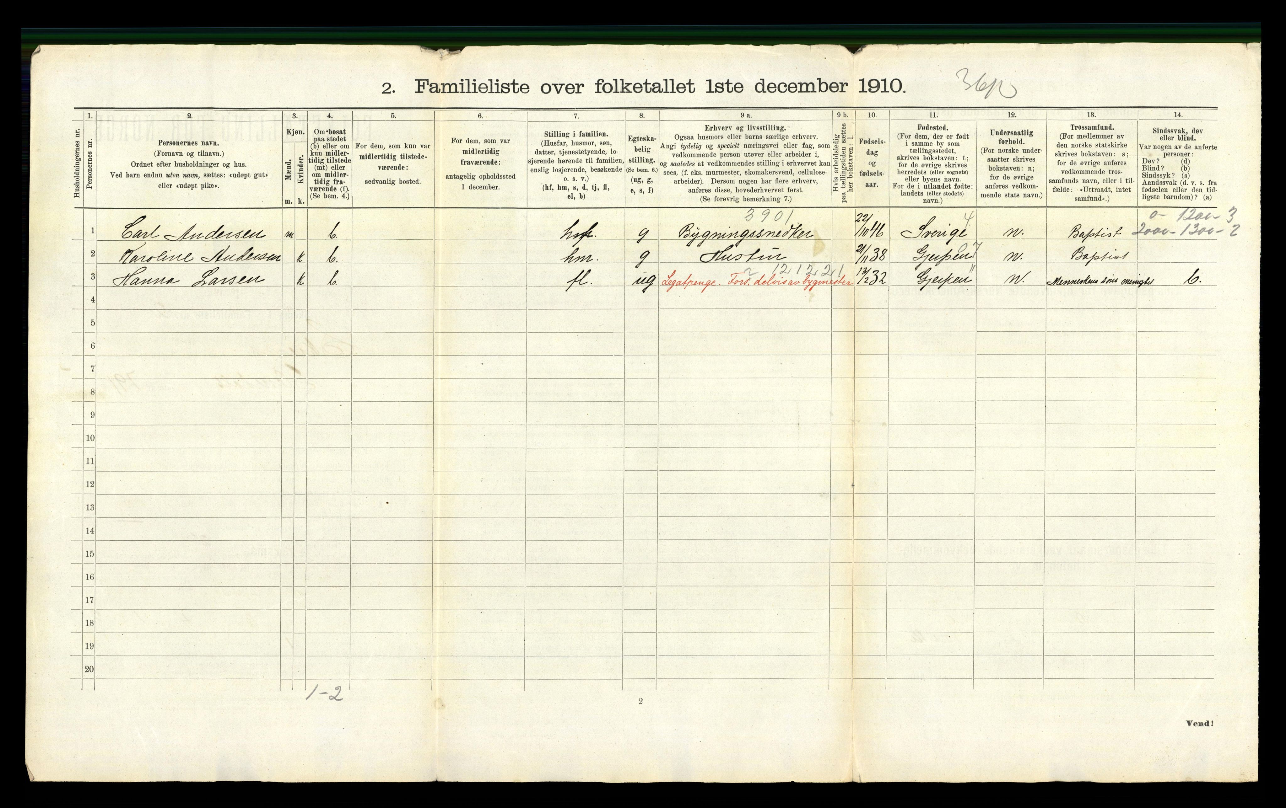 RA, 1910 census for Skien, 1910, p. 4359