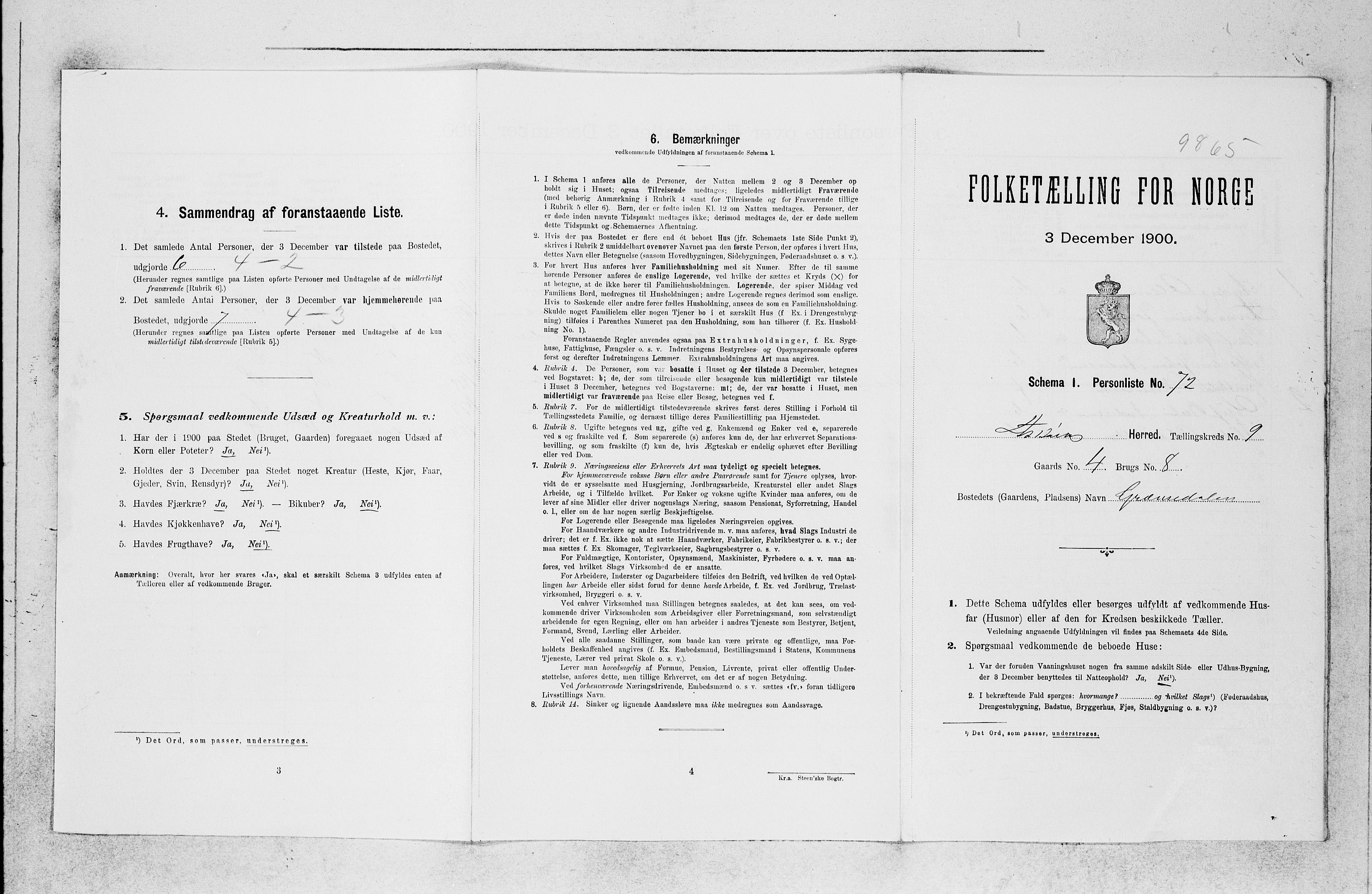 SAB, 1900 census for Askøy, 1900, p. 1294