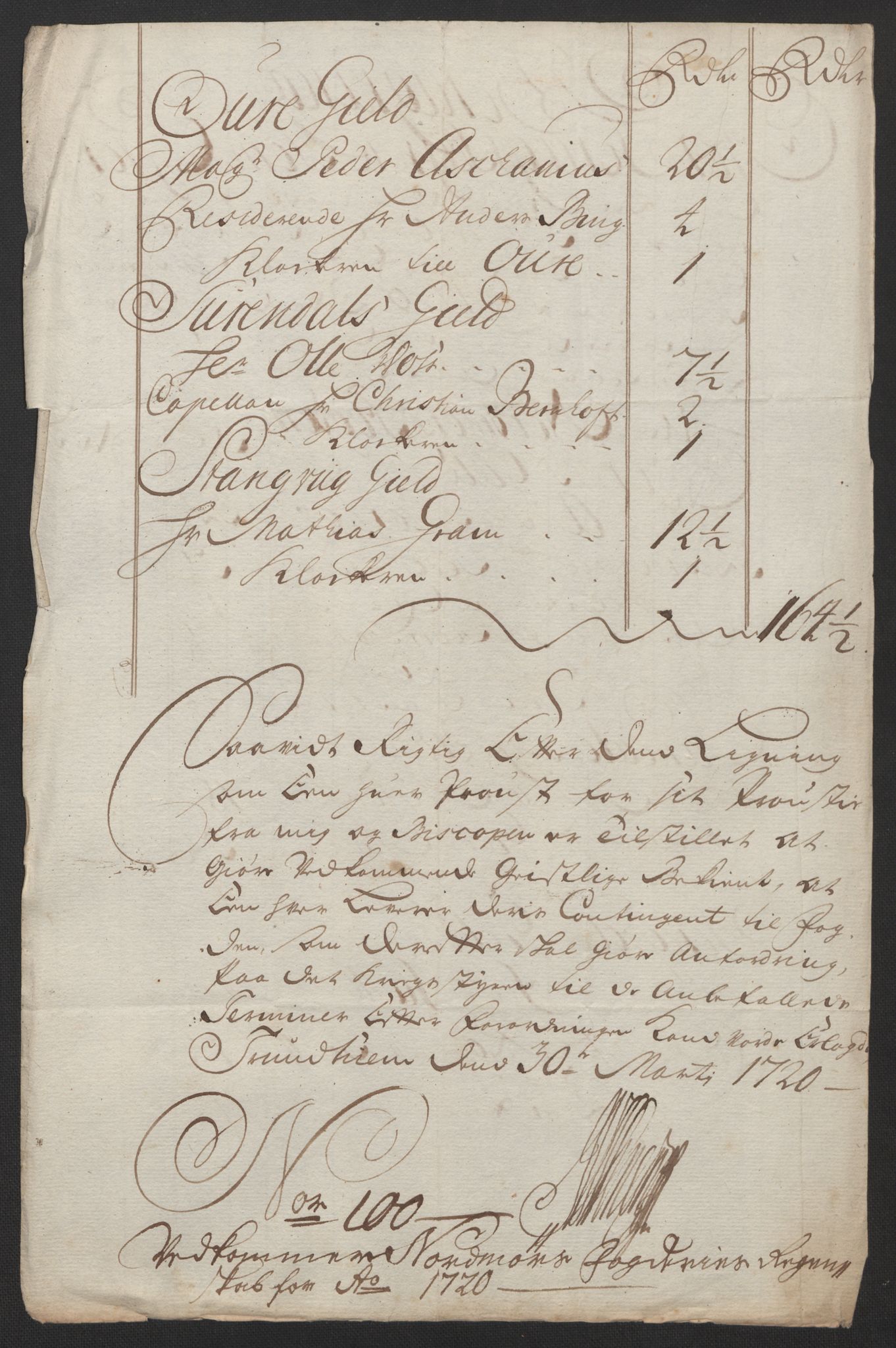 Rentekammeret inntil 1814, Reviderte regnskaper, Fogderegnskap, RA/EA-4092/R56/L3753: Fogderegnskap Nordmøre, 1720, p. 328