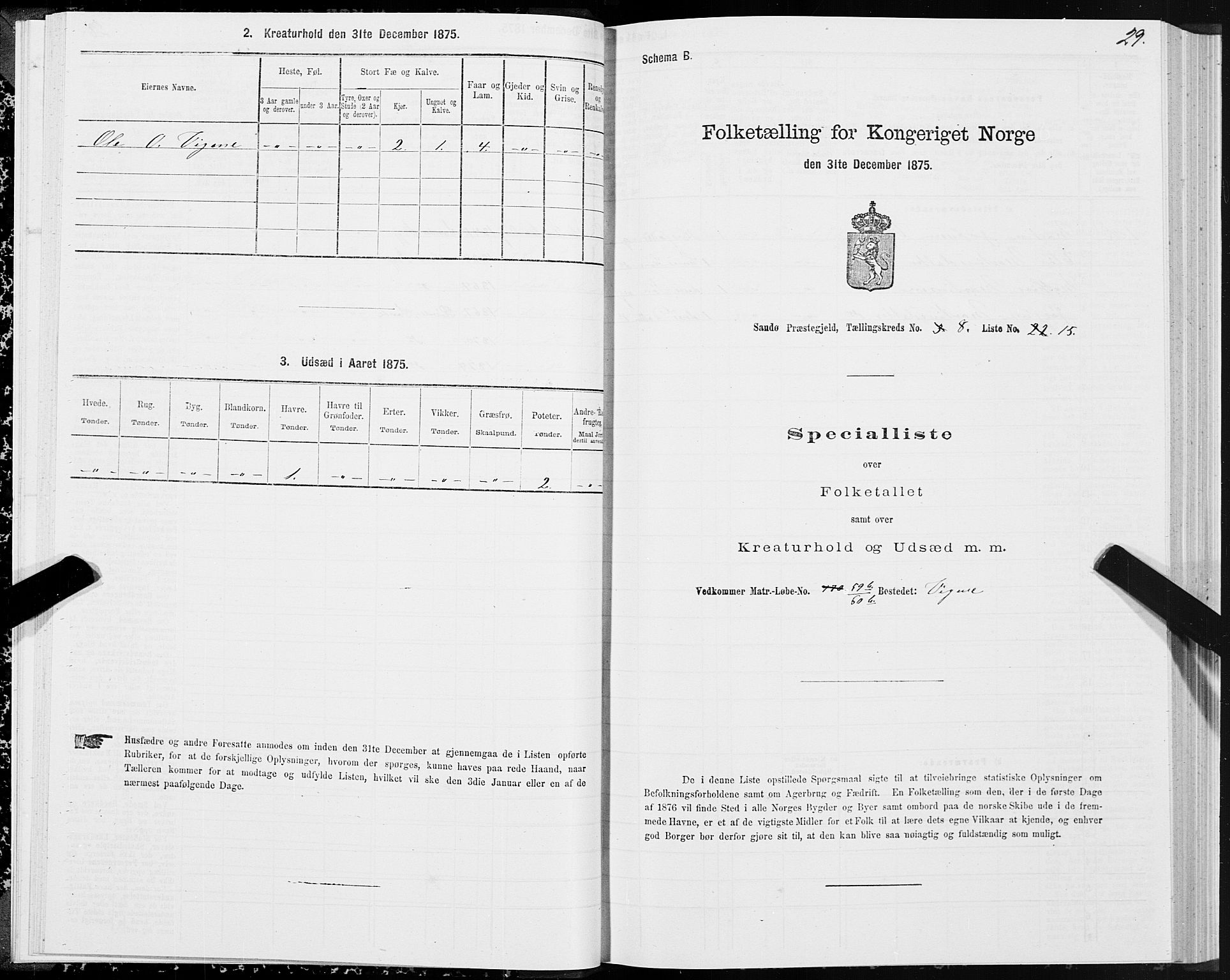 SAT, 1875 census for 1514P Sande, 1875, p. 4029