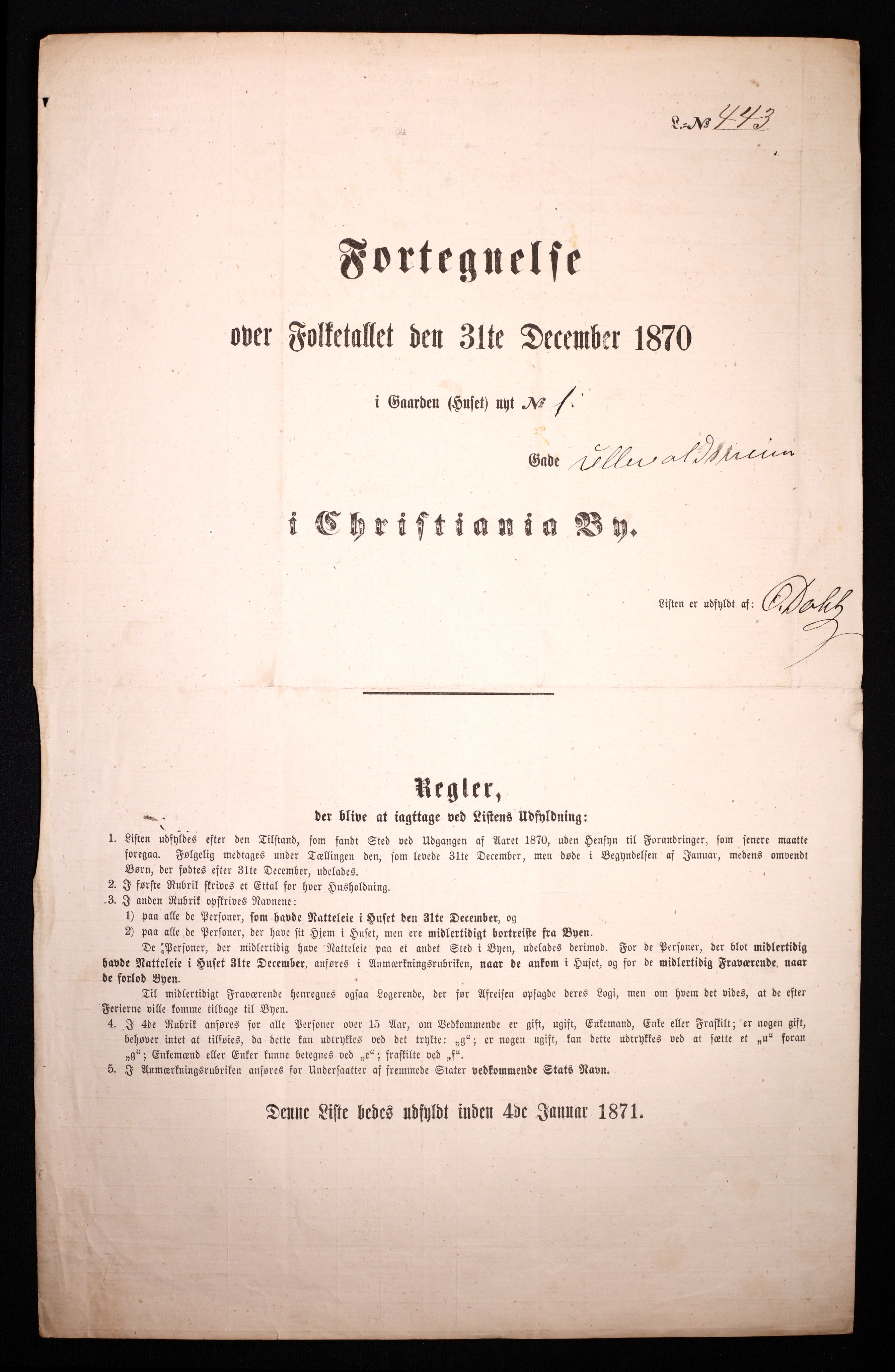 RA, 1870 census for 0301 Kristiania, 1870, p. 4461
