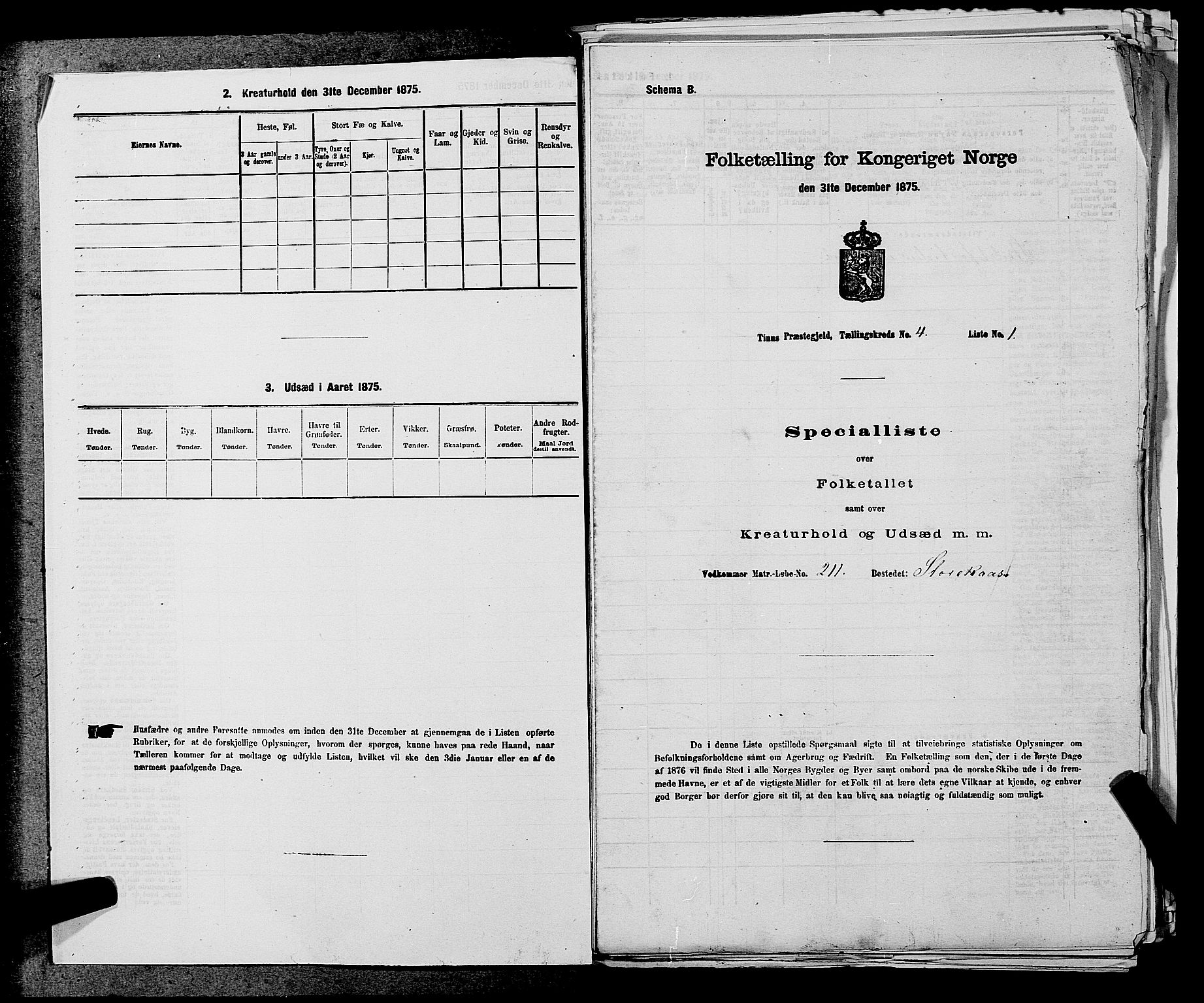 SAKO, 1875 census for 0826P Tinn, 1875, p. 460