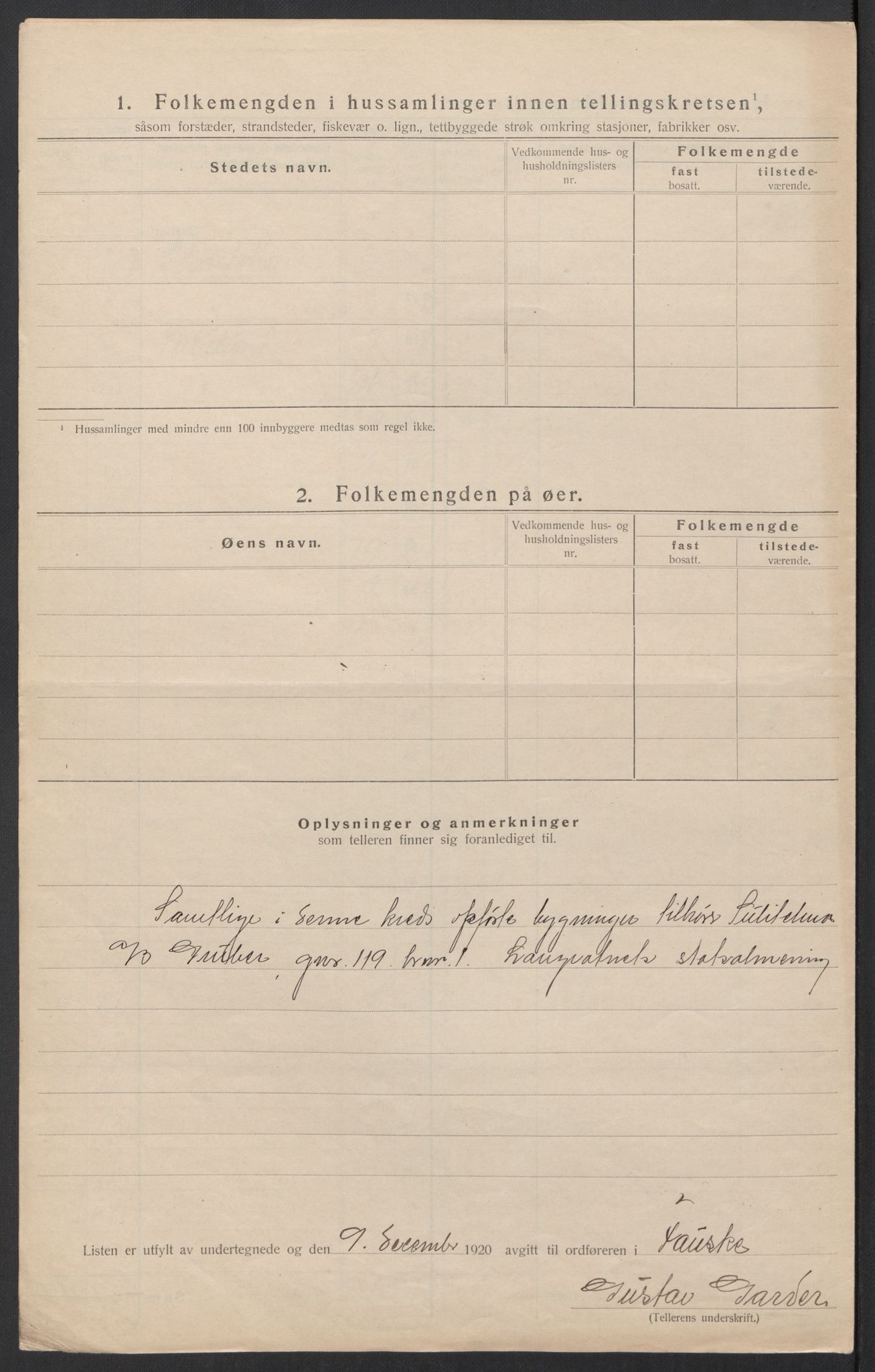 SAT, 1920 census for Fauske, 1920, p. 29