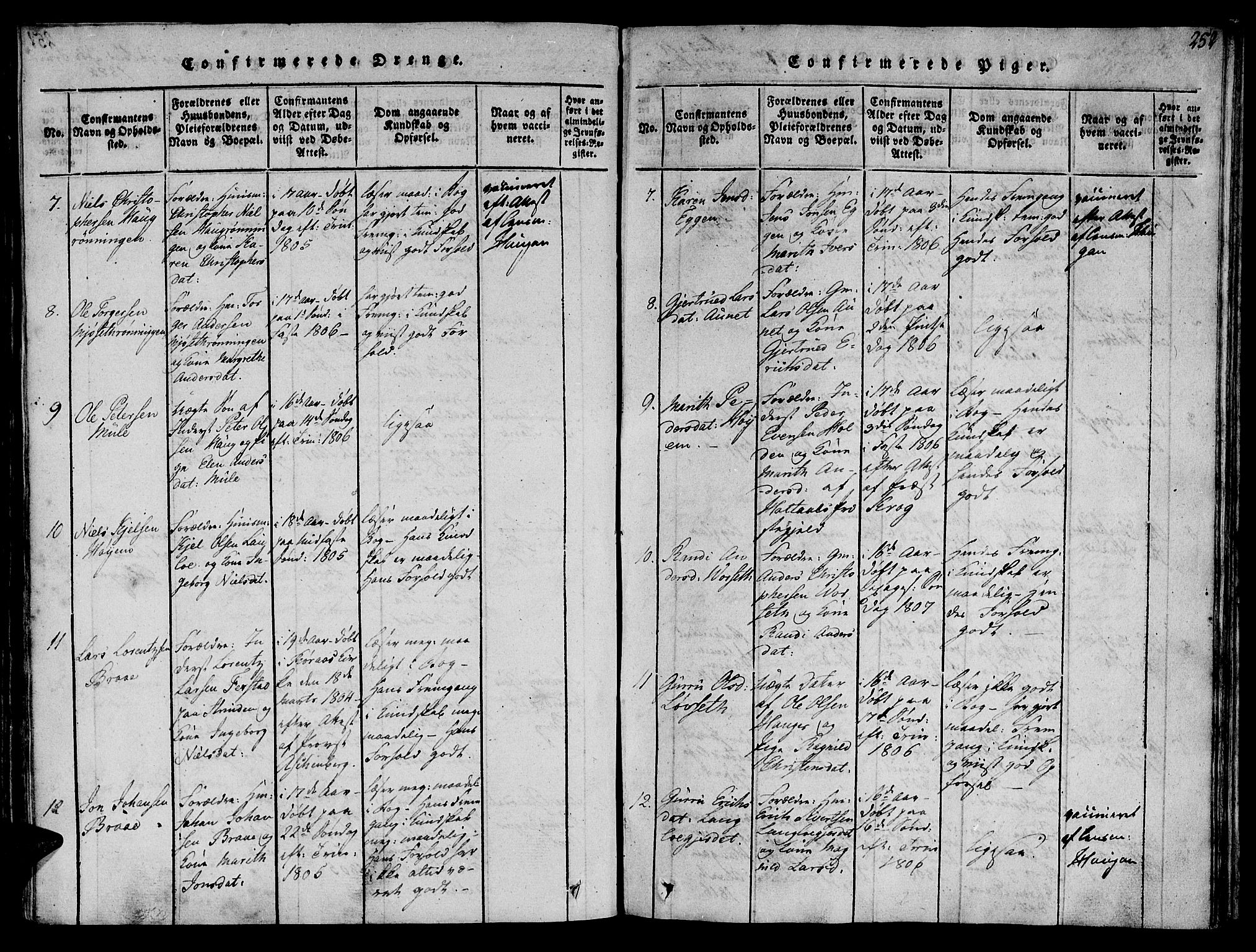 Ministerialprotokoller, klokkerbøker og fødselsregistre - Sør-Trøndelag, SAT/A-1456/612/L0372: Parish register (official) no. 612A06 /1, 1816-1828, p. 252