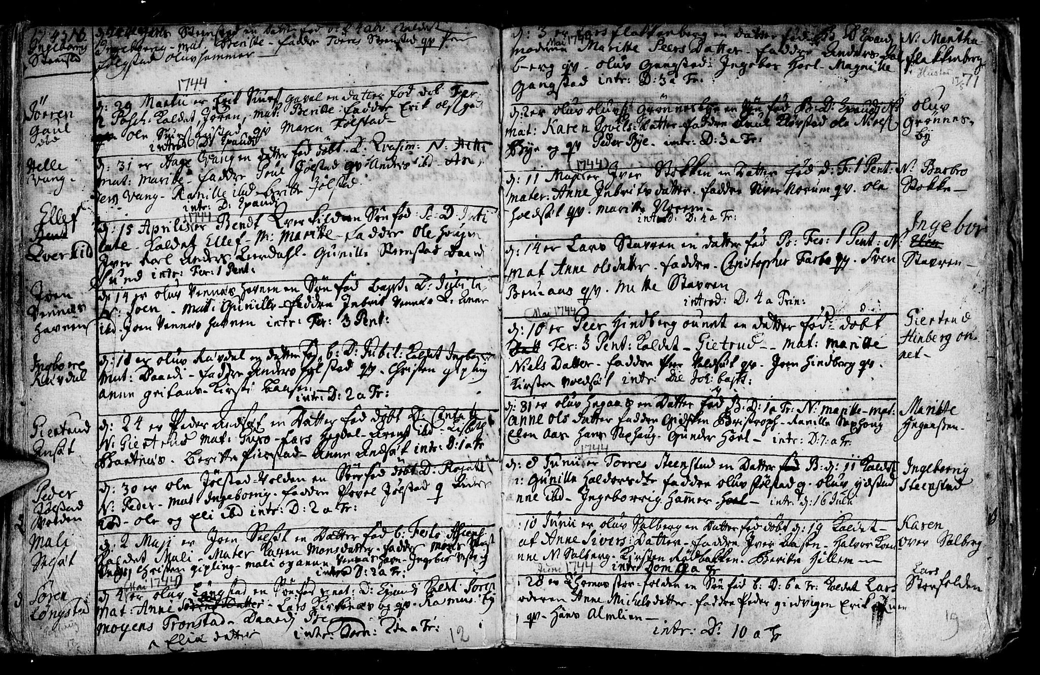 Ministerialprotokoller, klokkerbøker og fødselsregistre - Nord-Trøndelag, SAT/A-1458/730/L0272: Parish register (official) no. 730A01, 1733-1764, p. 71