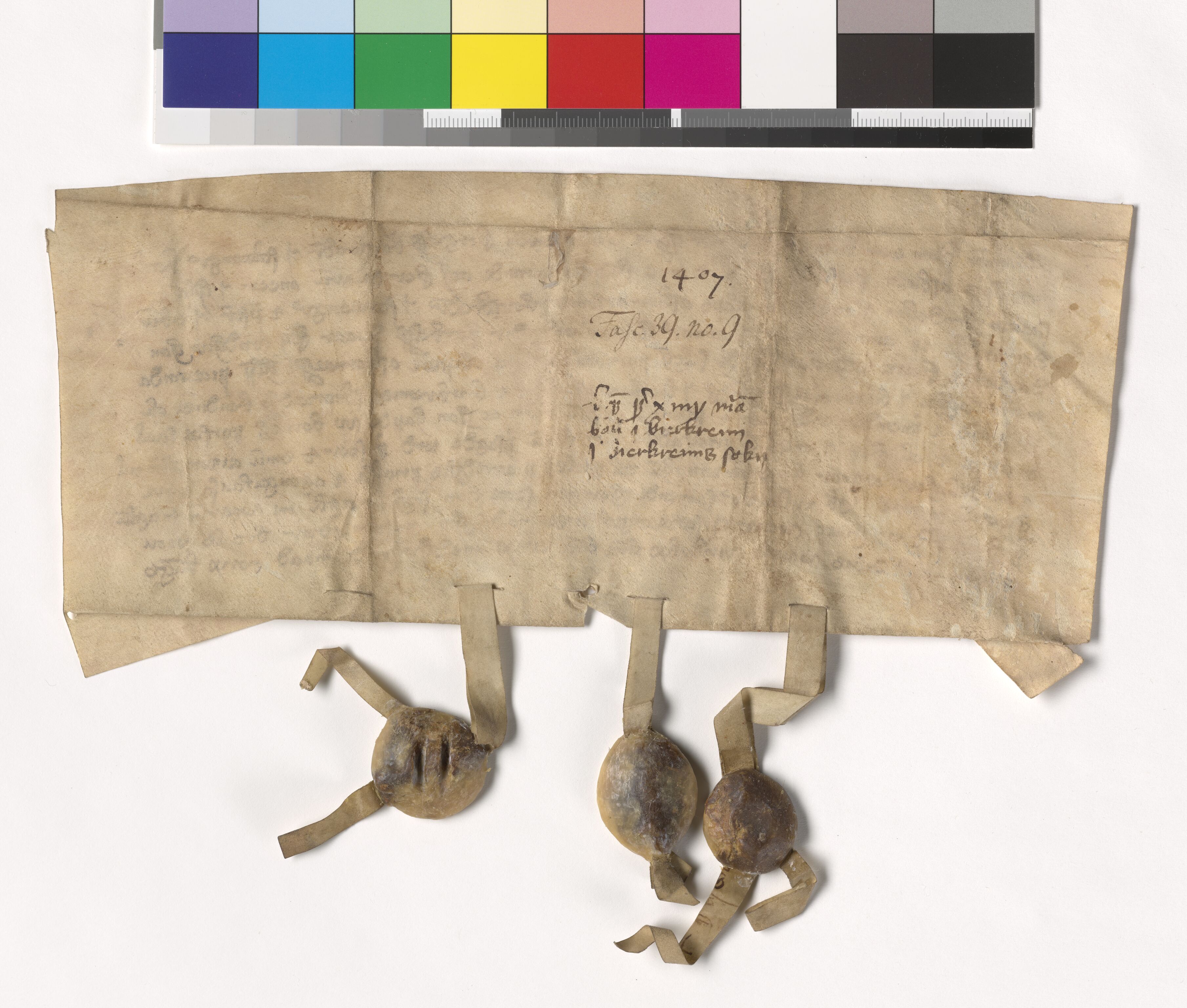Riksarkivets diplomsamling, AV/RA-EA-5965/F05/L0121: NRA AM fasc. 39 nr. 8-12, 1406-1410, p. 6