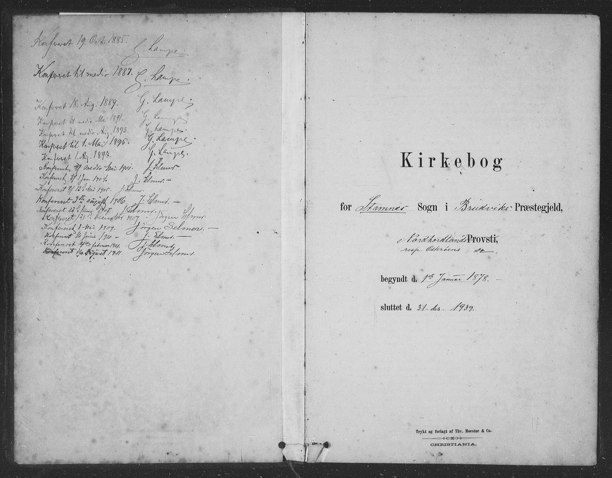 Vaksdal Sokneprestembete, SAB/A-78901/H/Hab: Parish register (copy) no. D 1, 1878-1939