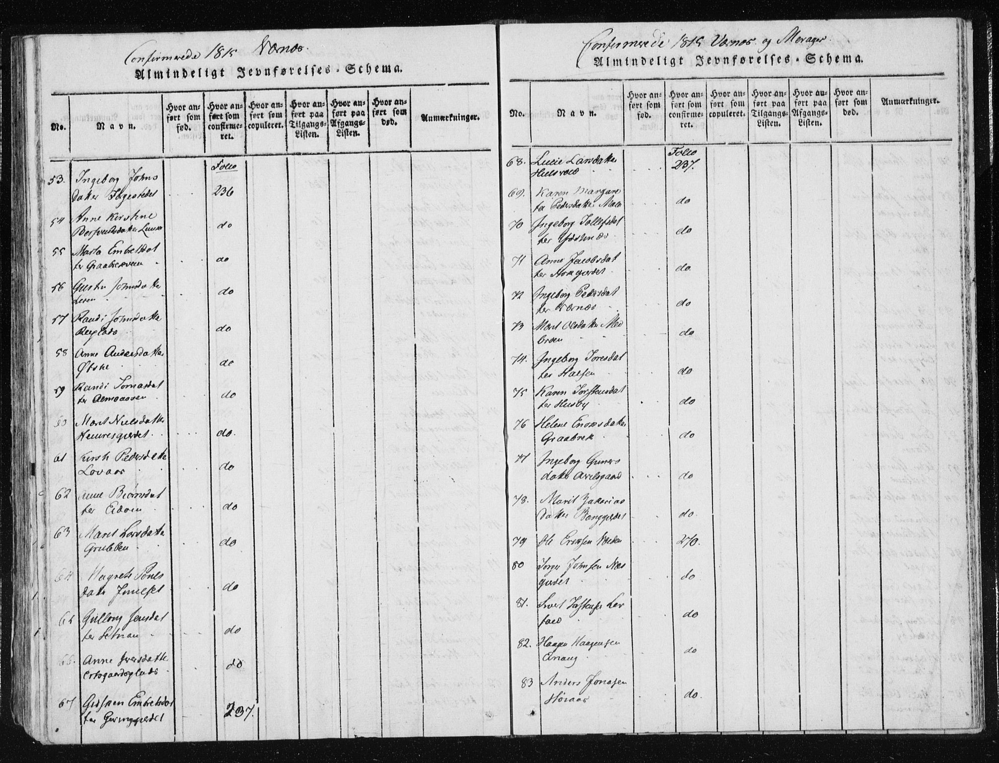 Ministerialprotokoller, klokkerbøker og fødselsregistre - Nord-Trøndelag, AV/SAT-A-1458/709/L0061: Parish register (official) no. 709A08 /1, 1815-1819