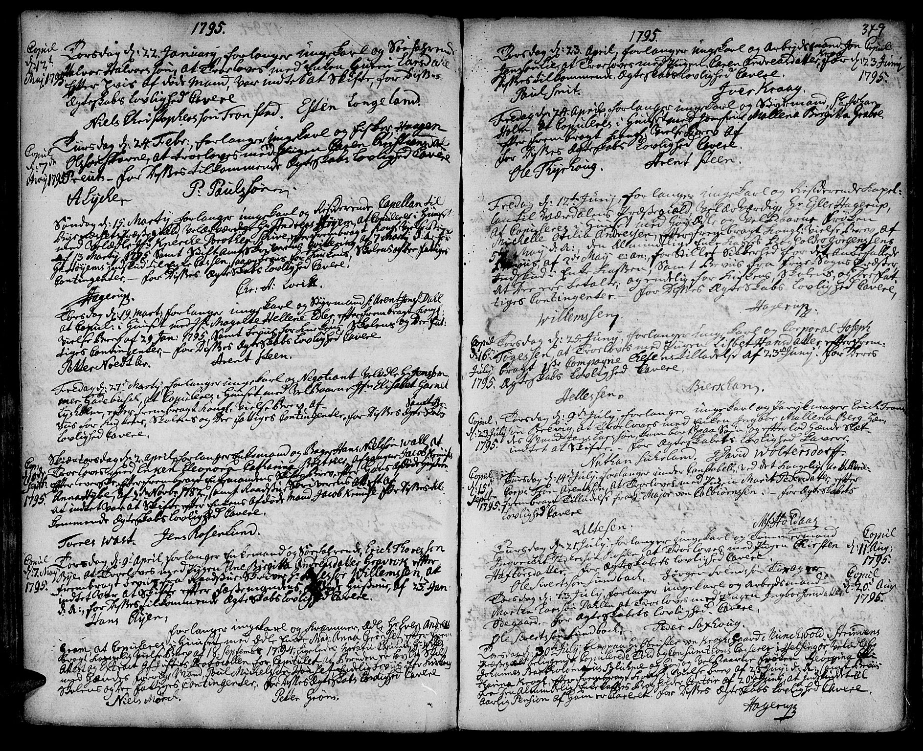 Ministerialprotokoller, klokkerbøker og fødselsregistre - Sør-Trøndelag, SAT/A-1456/601/L0038: Parish register (official) no. 601A06, 1766-1877, p. 349