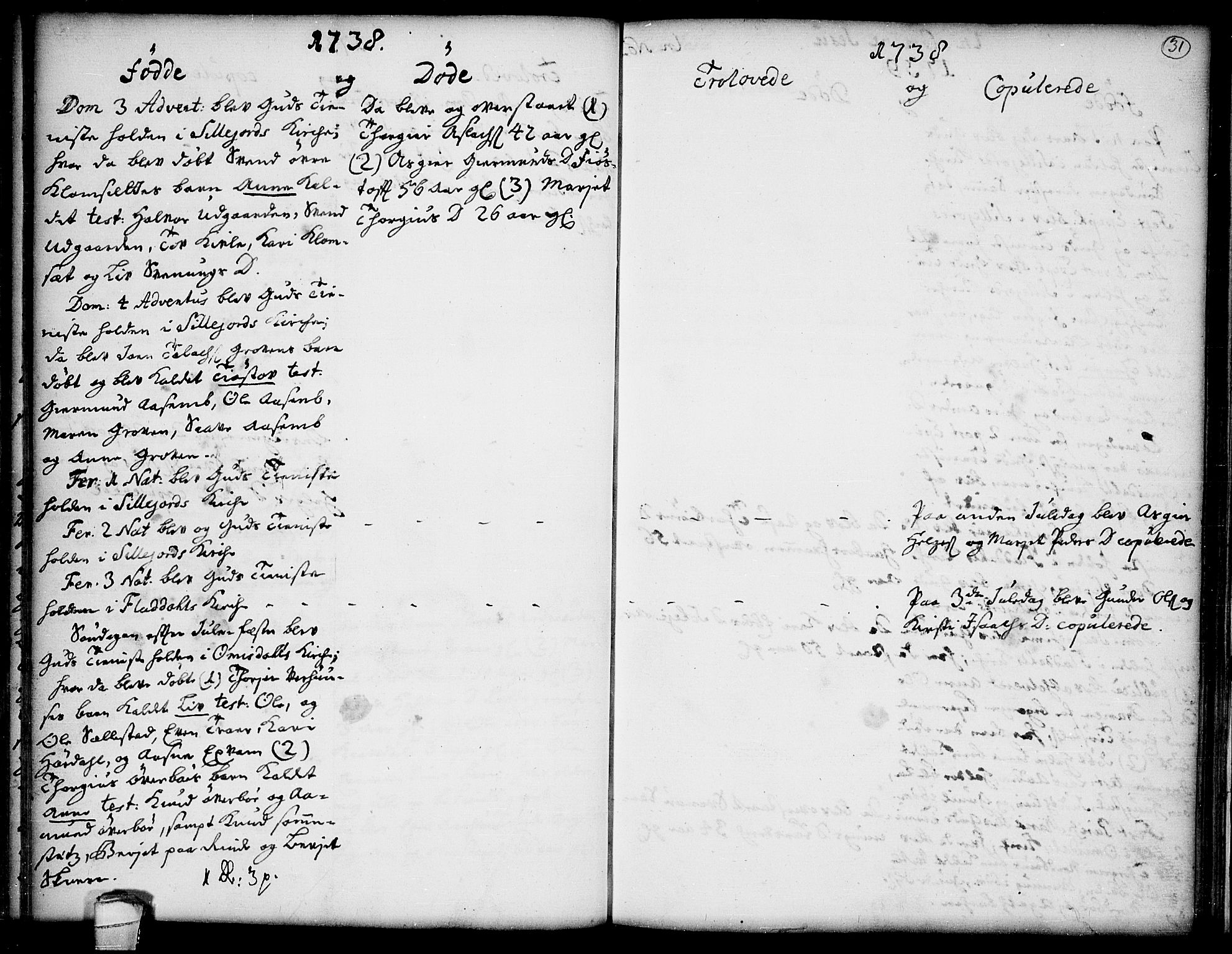 Seljord kirkebøker, SAKO/A-20/F/Fa/L0005: Parish register (official) no. I 5, 1737-1743, p. 31