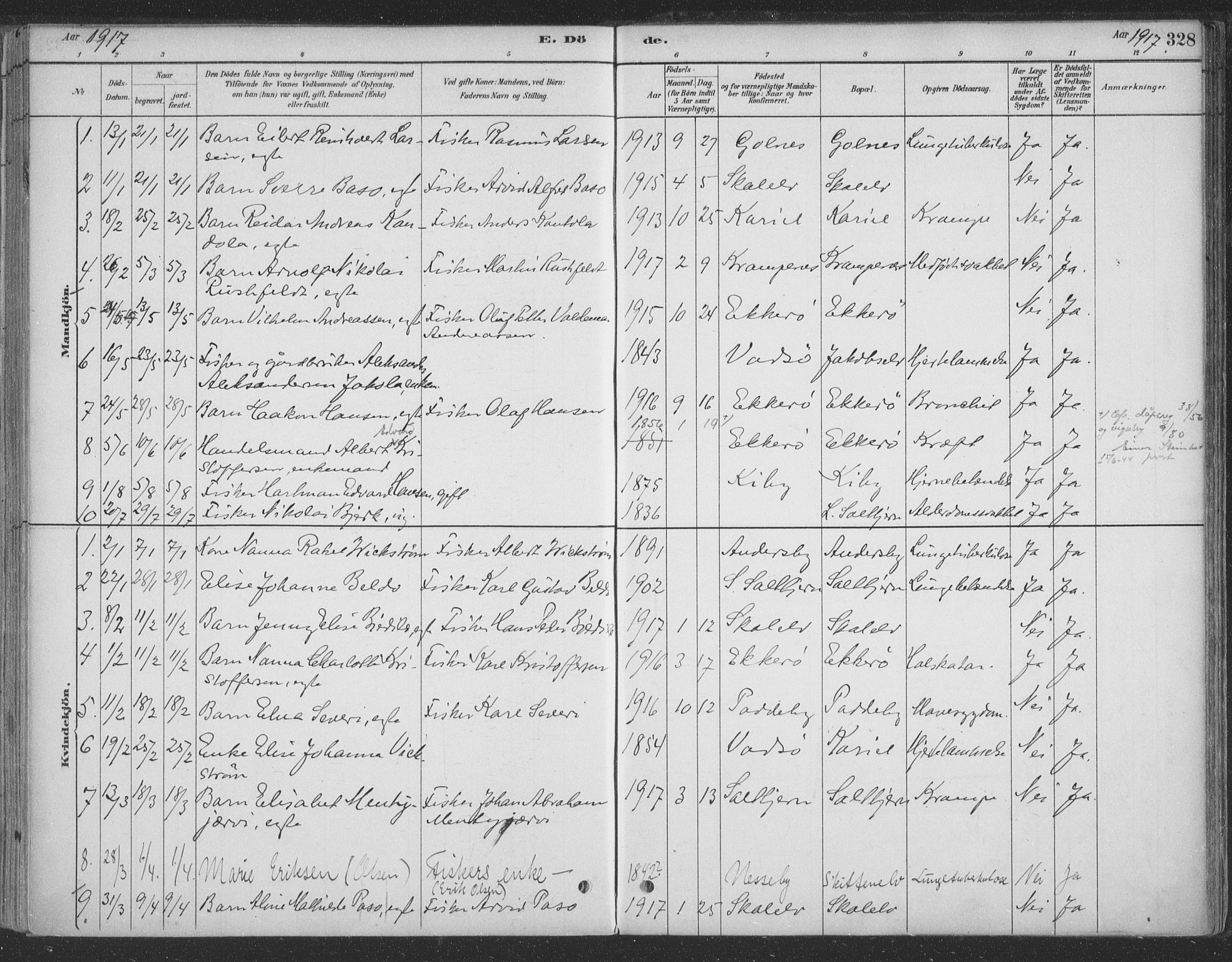 Vadsø sokneprestkontor, SATØ/S-1325/H/Ha/L0009kirke: Parish register (official) no. 9, 1881-1917, p. 328