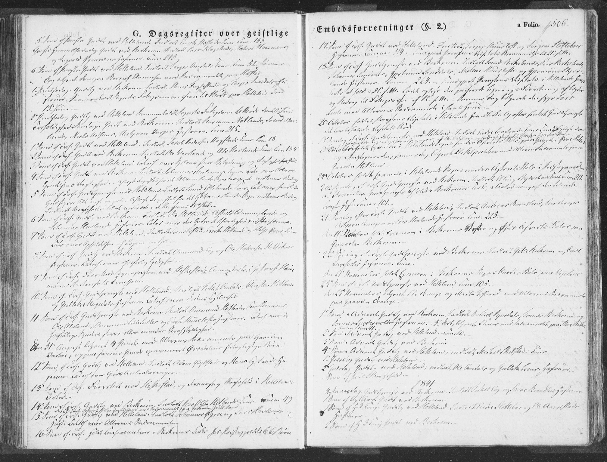 Helleland sokneprestkontor, AV/SAST-A-101810/S05/L0007: Parish register (official) no. A 6.2, 1834-1863, p. 506
