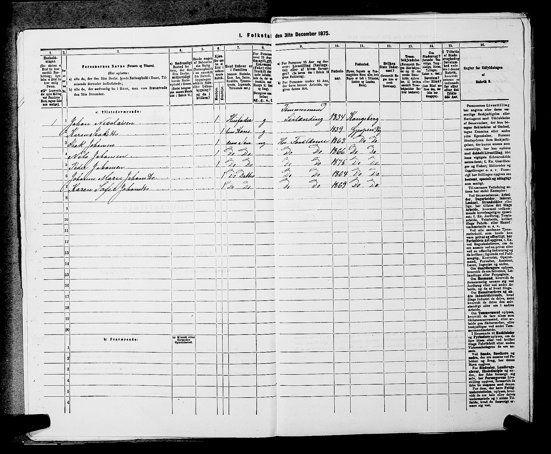 SAKO, 1875 census for 0812P Gjerpen, 1875, p. 476