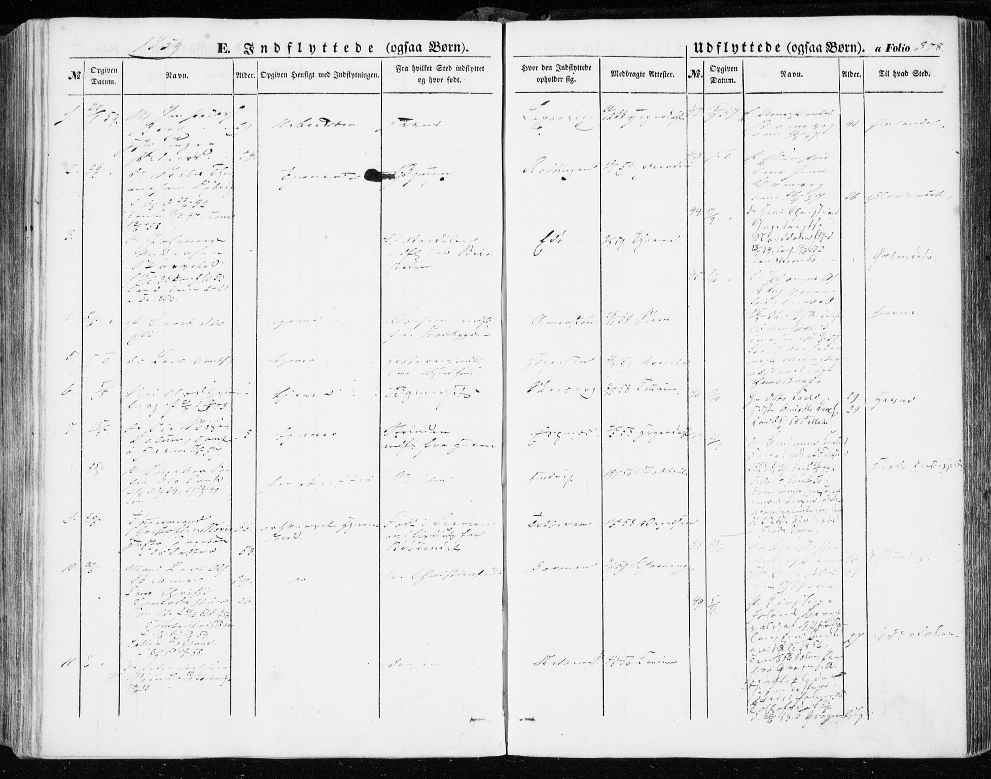 Ministerialprotokoller, klokkerbøker og fødselsregistre - Sør-Trøndelag, SAT/A-1456/634/L0530: Parish register (official) no. 634A06, 1852-1860, p. 378