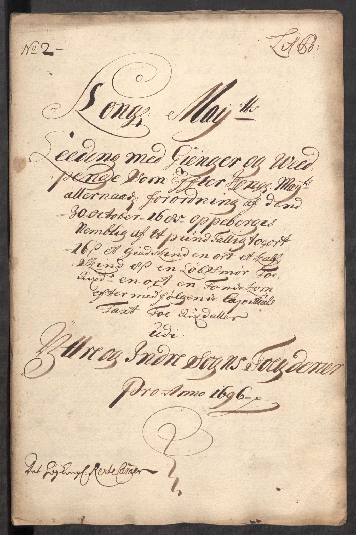 Rentekammeret inntil 1814, Reviderte regnskaper, Fogderegnskap, AV/RA-EA-4092/R52/L3309: Fogderegnskap Sogn, 1696-1697, p. 97