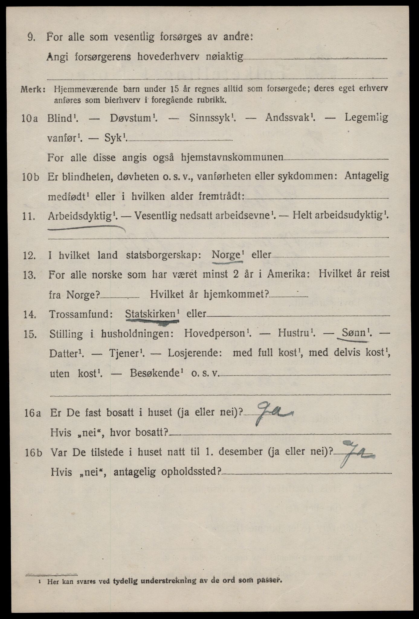SAKO, 1920 census for Tinn, 1920, p. 2779