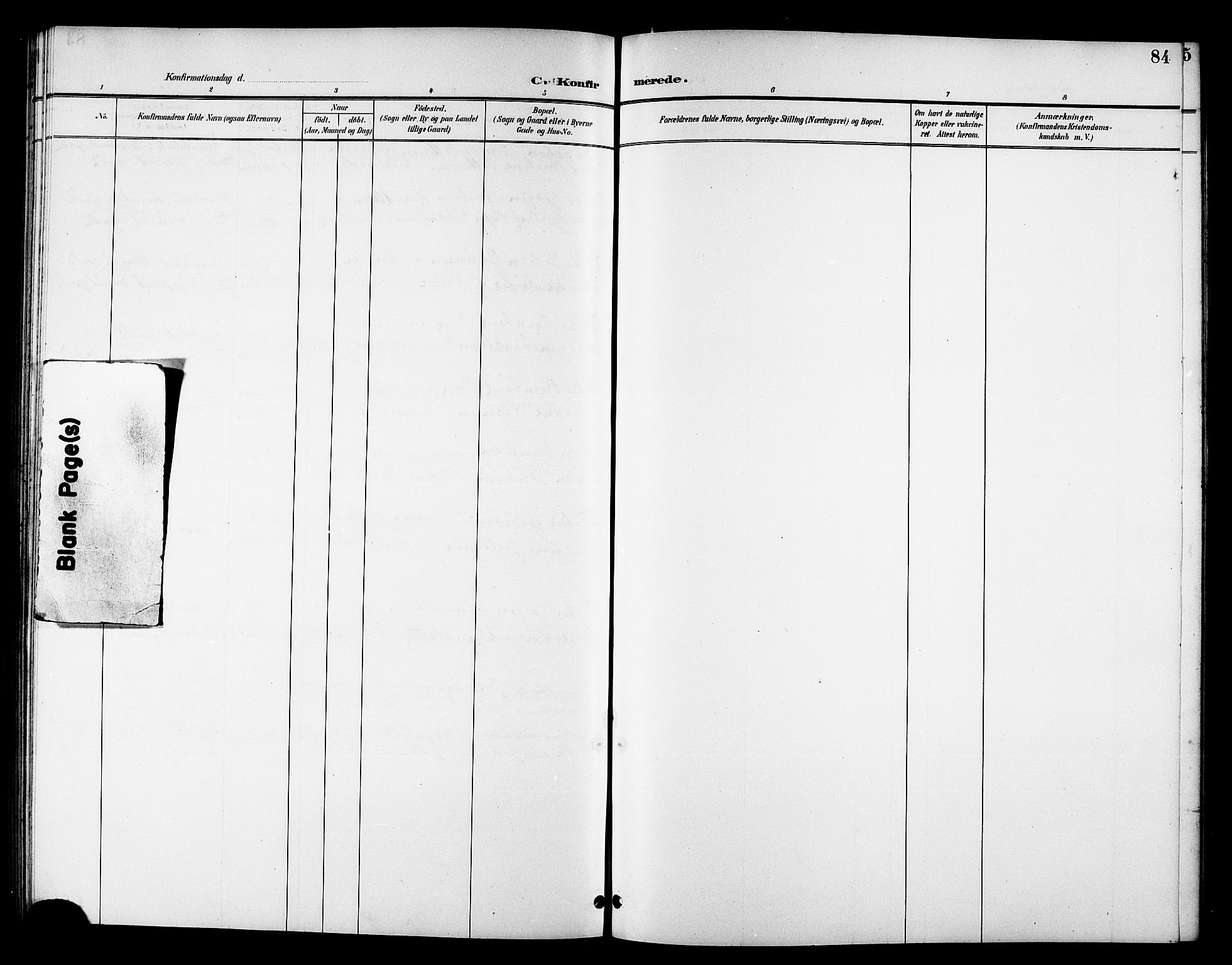 Tana sokneprestkontor, SATØ/S-1334/H/Hb/L0006klokker: Parish register (copy) no. 6, 1892-1909, p. 84