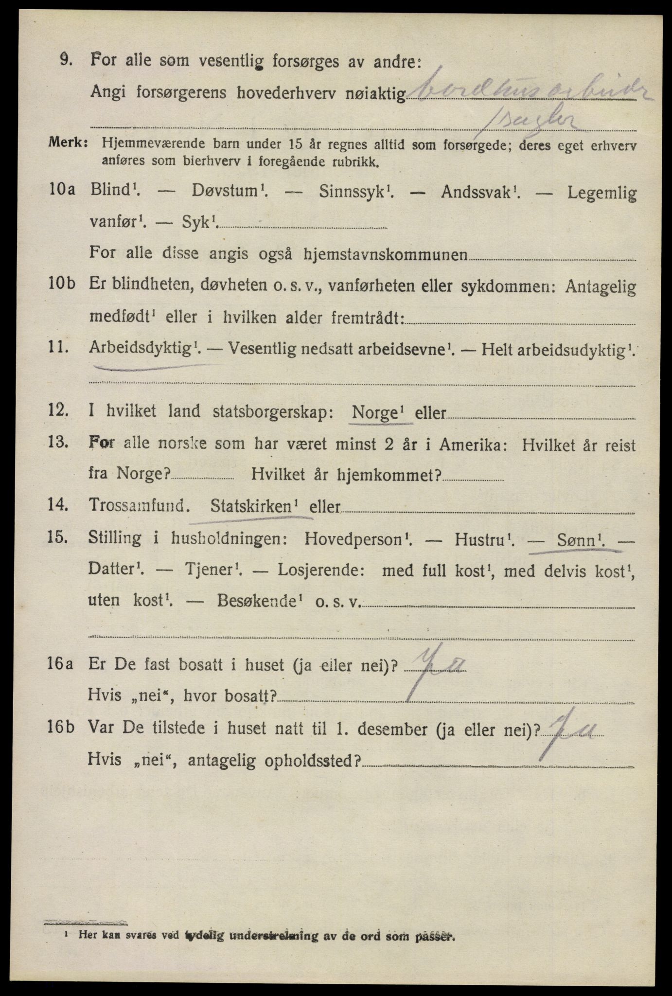 SAO, 1920 census for Glemmen, 1920, p. 25466