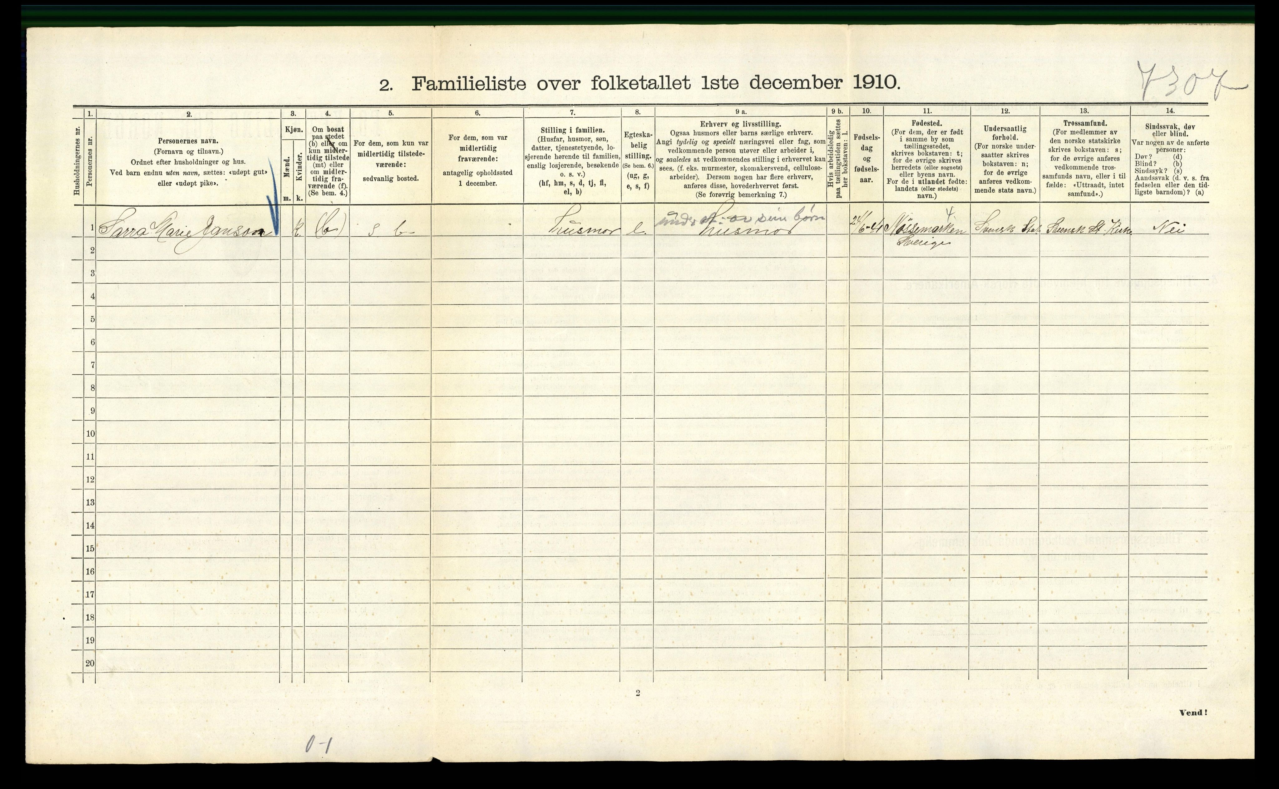 RA, 1910 census for Kristiania, 1910, p. 56436