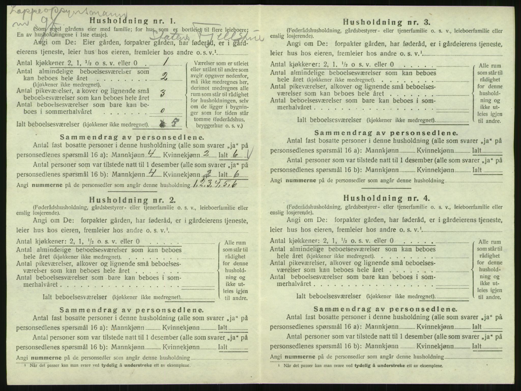 SAT, 1920 census for Hattfjelldal, 1920, p. 339