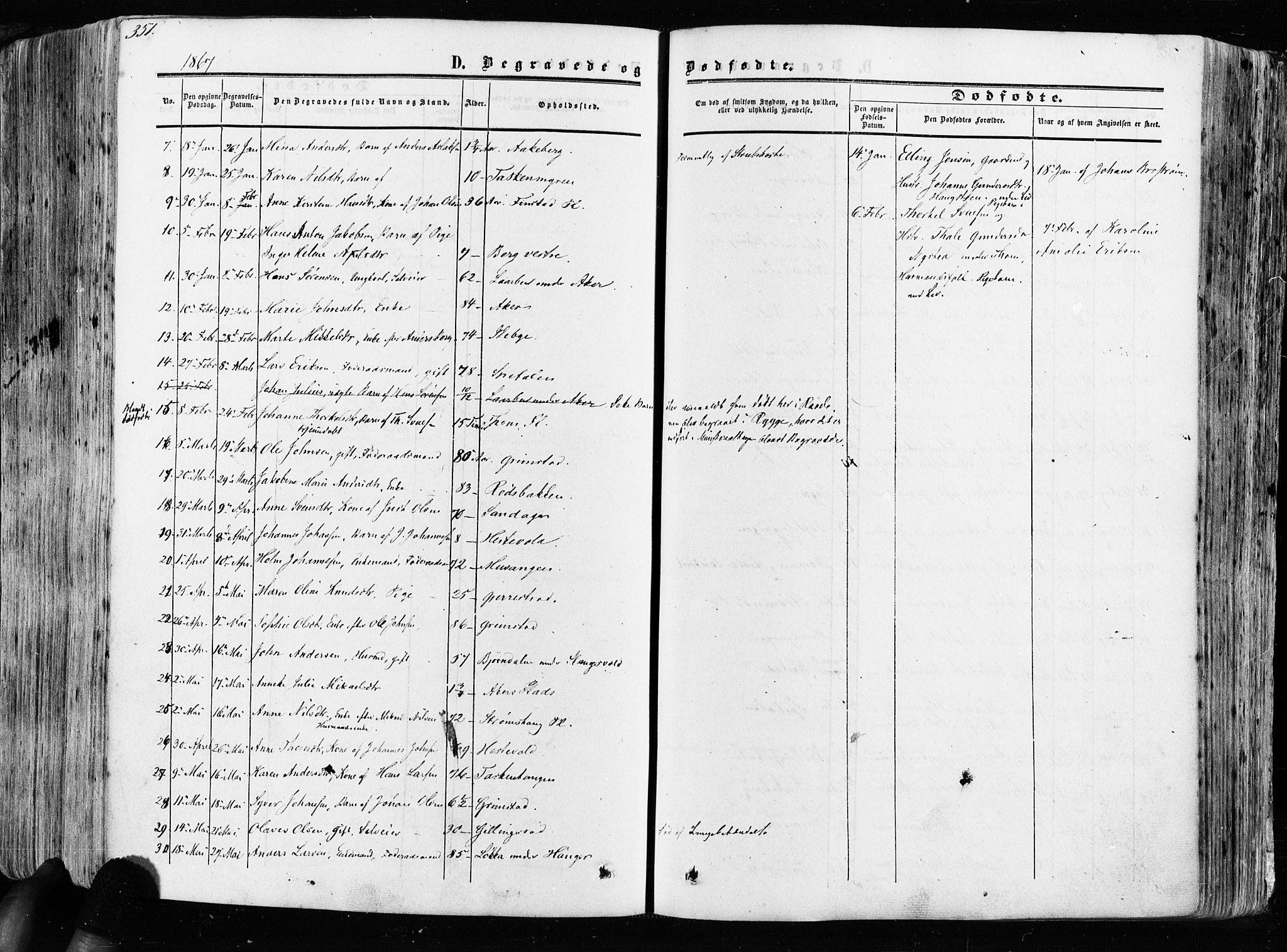 Råde prestekontor kirkebøker, AV/SAO-A-2009/F/Fa/L0006: Parish register (official) no. 6, 1854-1877, p. 351