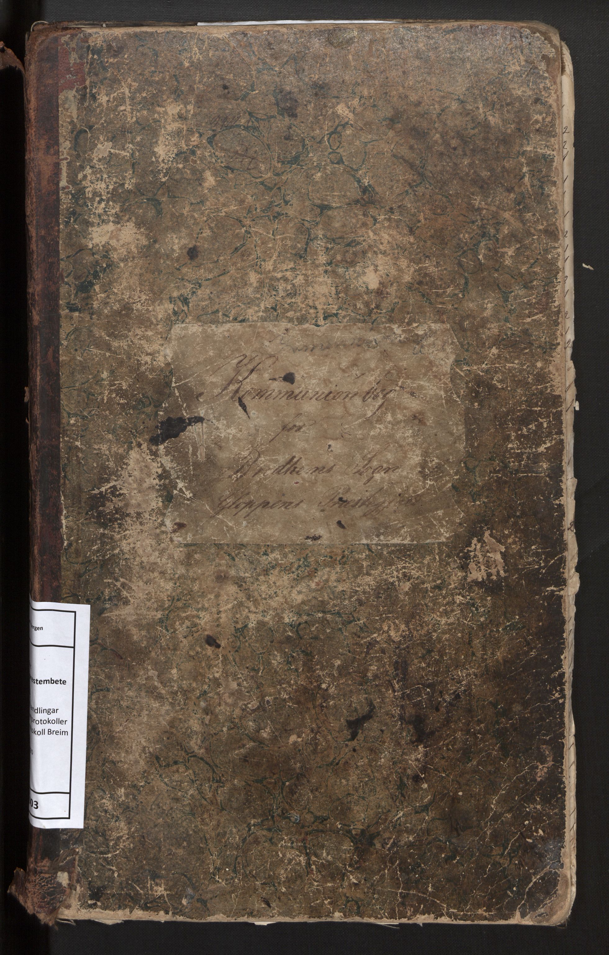 Gloppen sokneprestembete, AV/SAB-A-80101/H/Hb/L0003: Communicants register no. 3, 1875-1890