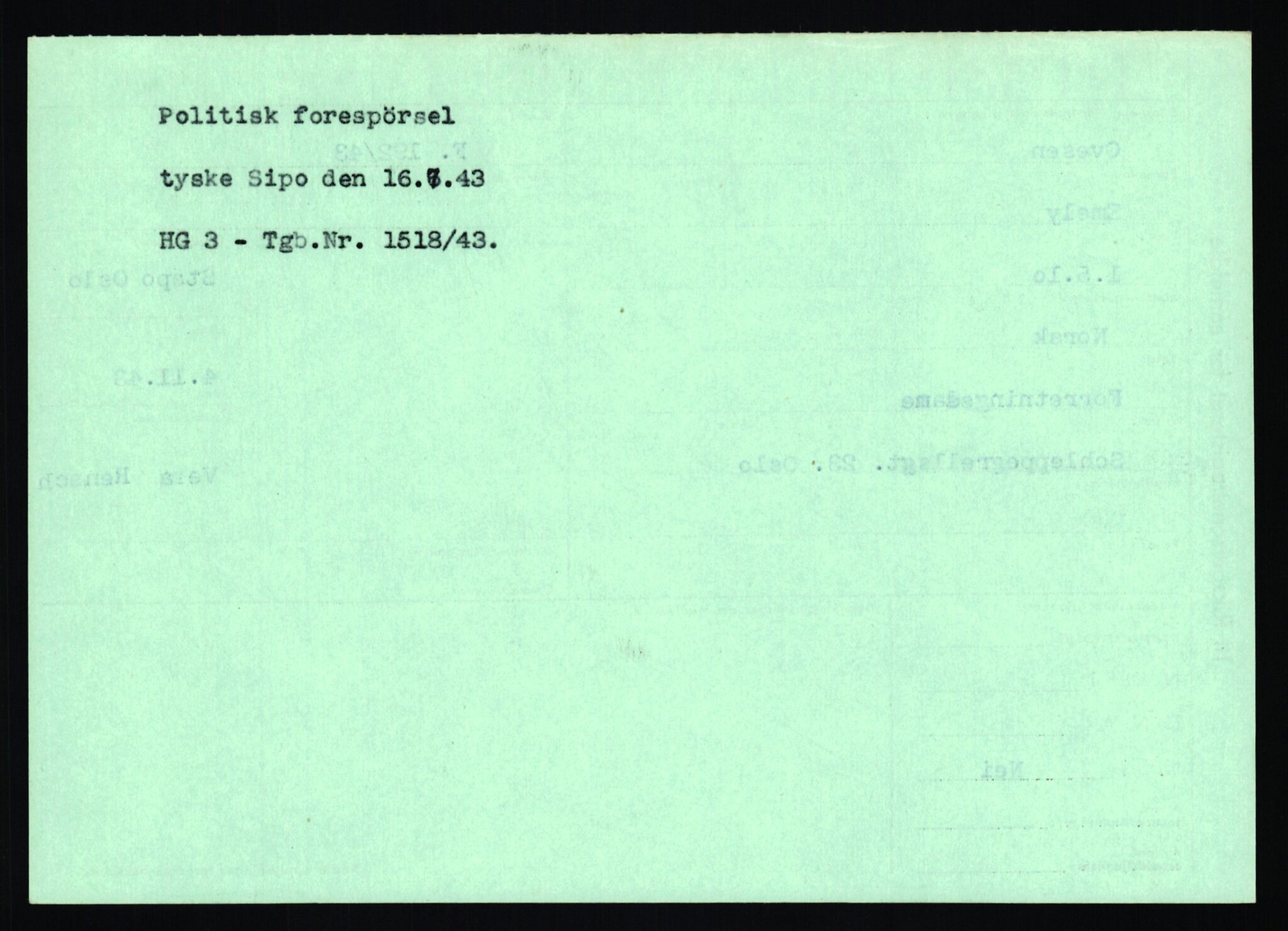 Statspolitiet - Hovedkontoret / Osloavdelingen, AV/RA-S-1329/C/Ca/L0012: Oanæs - Quistgaard	, 1943-1945, p. 2839