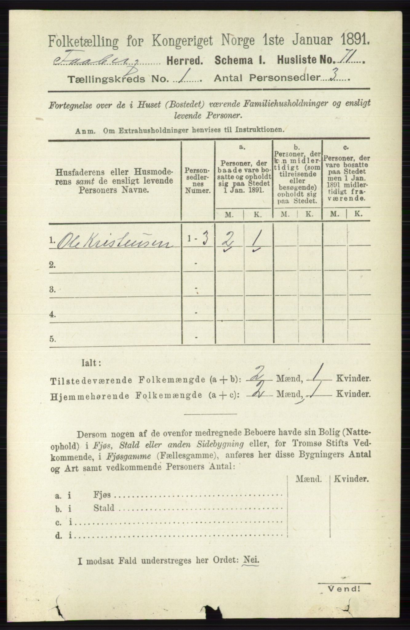 RA, 1891 census for 0524 Fåberg, 1891, p. 108