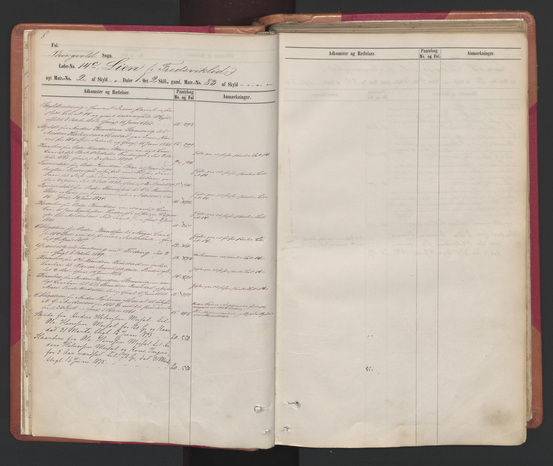 Nordmøre sorenskriveri, SAT/A-4132/1/2/2A/L0023: Mortgage register no. 23, 1863-1910, p. 8