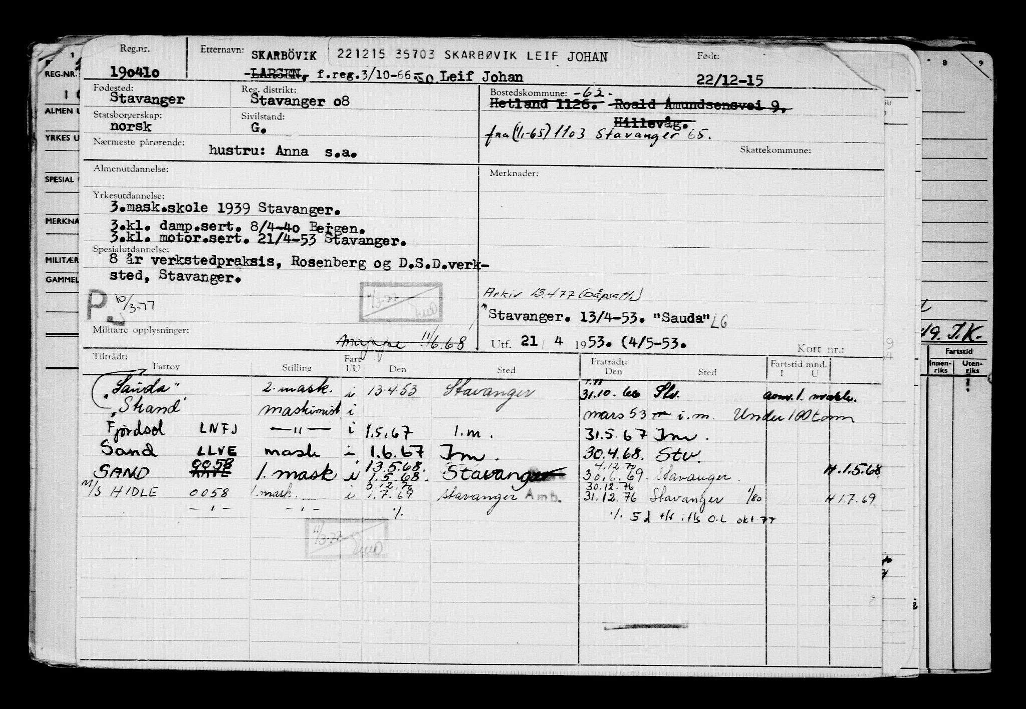 Direktoratet for sjømenn, AV/RA-S-3545/G/Gb/L0135: Hovedkort, 1915-1916, p. 381