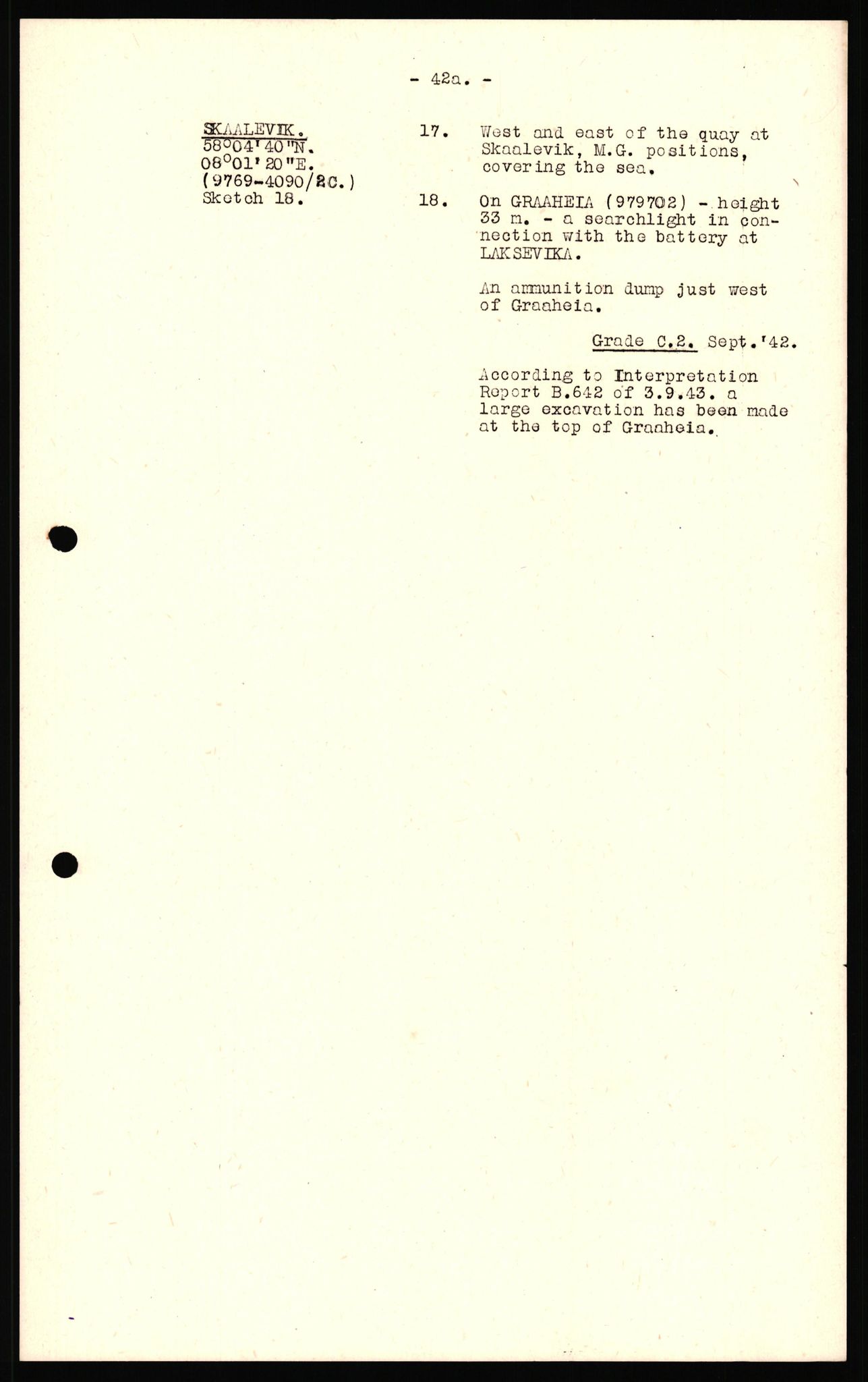 Forsvaret, Forsvarets overkommando II, AV/RA-RAFA-3915/D/Dd/L0023: Vest-Agder, 1942-1943, p. 74