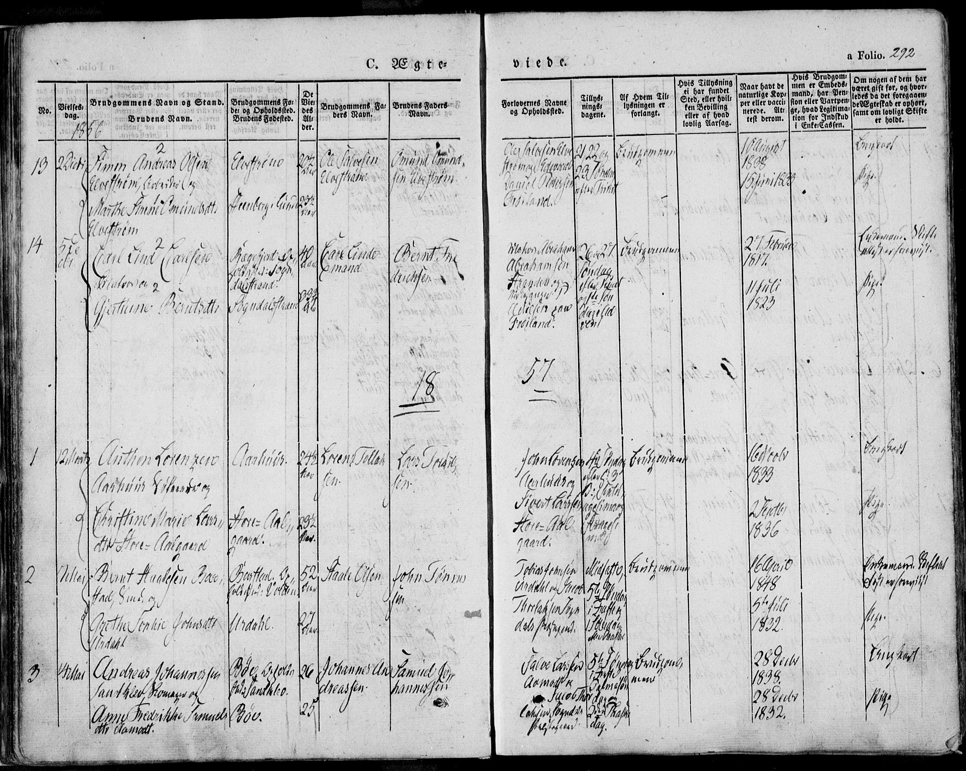 Sokndal sokneprestkontor, SAST/A-101808: Parish register (official) no. A 8.2, 1842-1857, p. 292