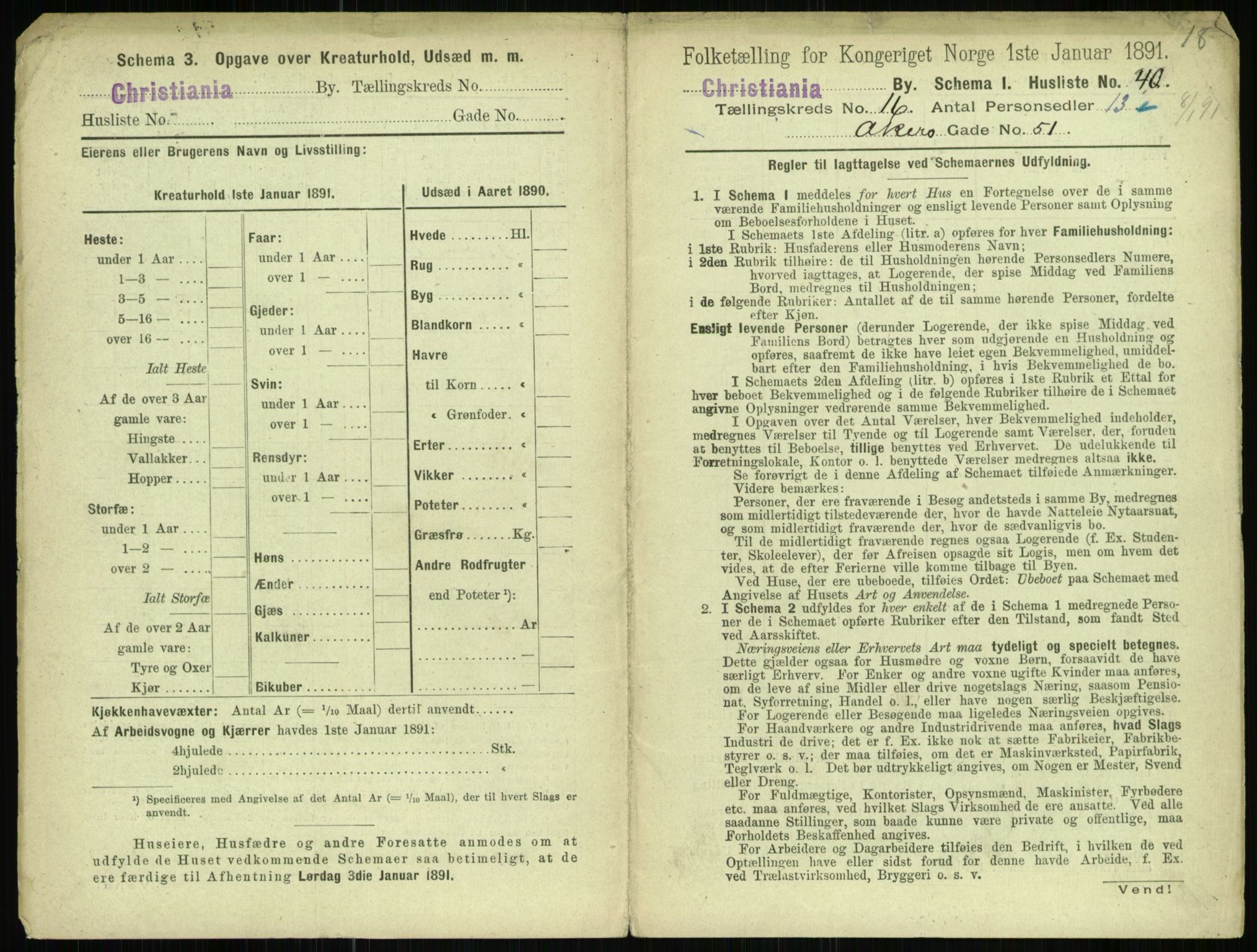 RA, 1891 census for 0301 Kristiania, 1891, p. 7093