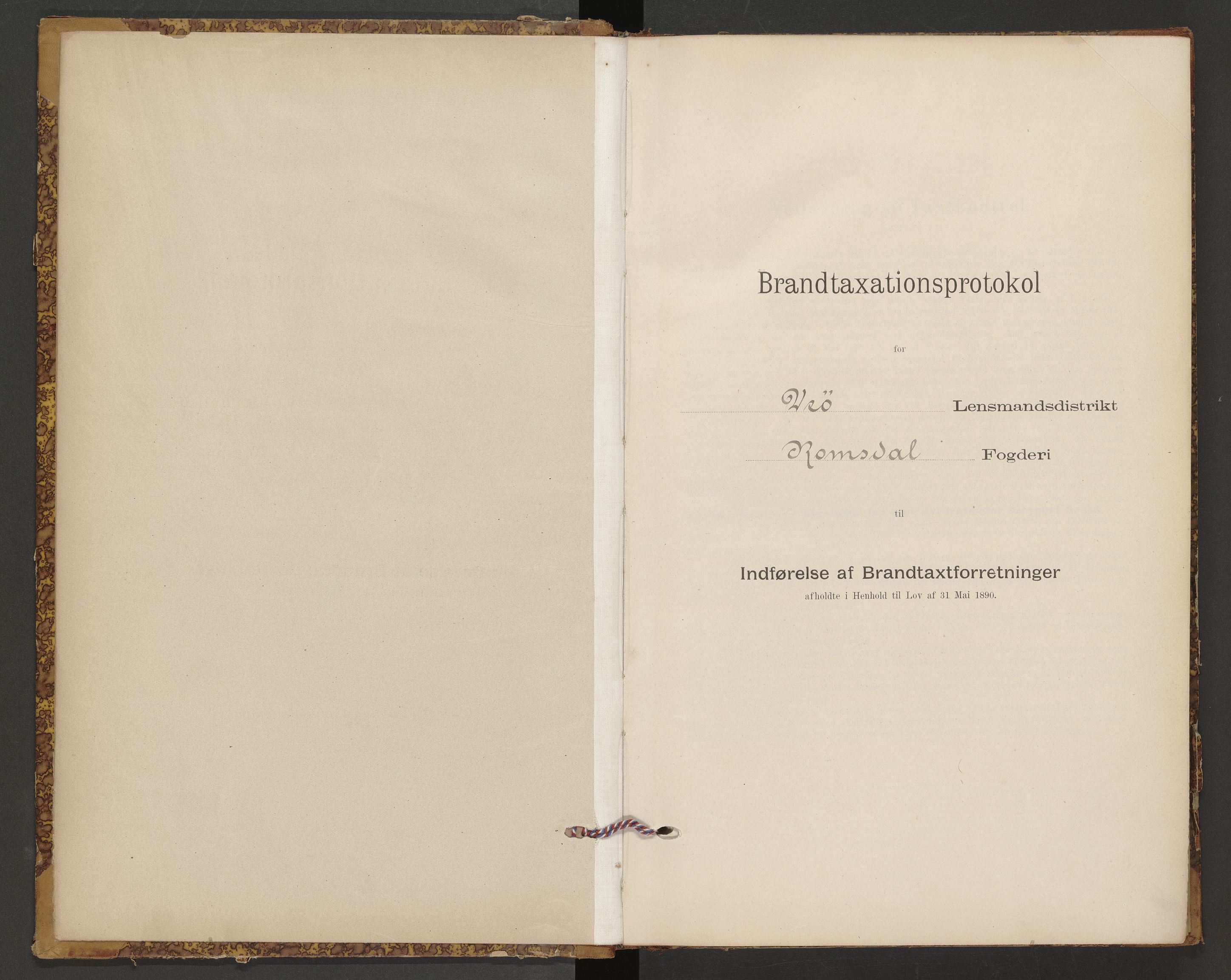 Norges Brannkasse Veøy, SAT/A-5500/Fb/L0001: Branntakstprotokoll, 1895-1908