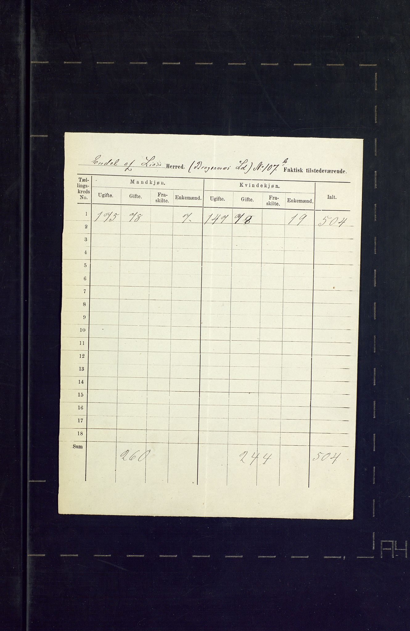 SAKO, 1875 census for 0626P Lier, 1875, p. 77