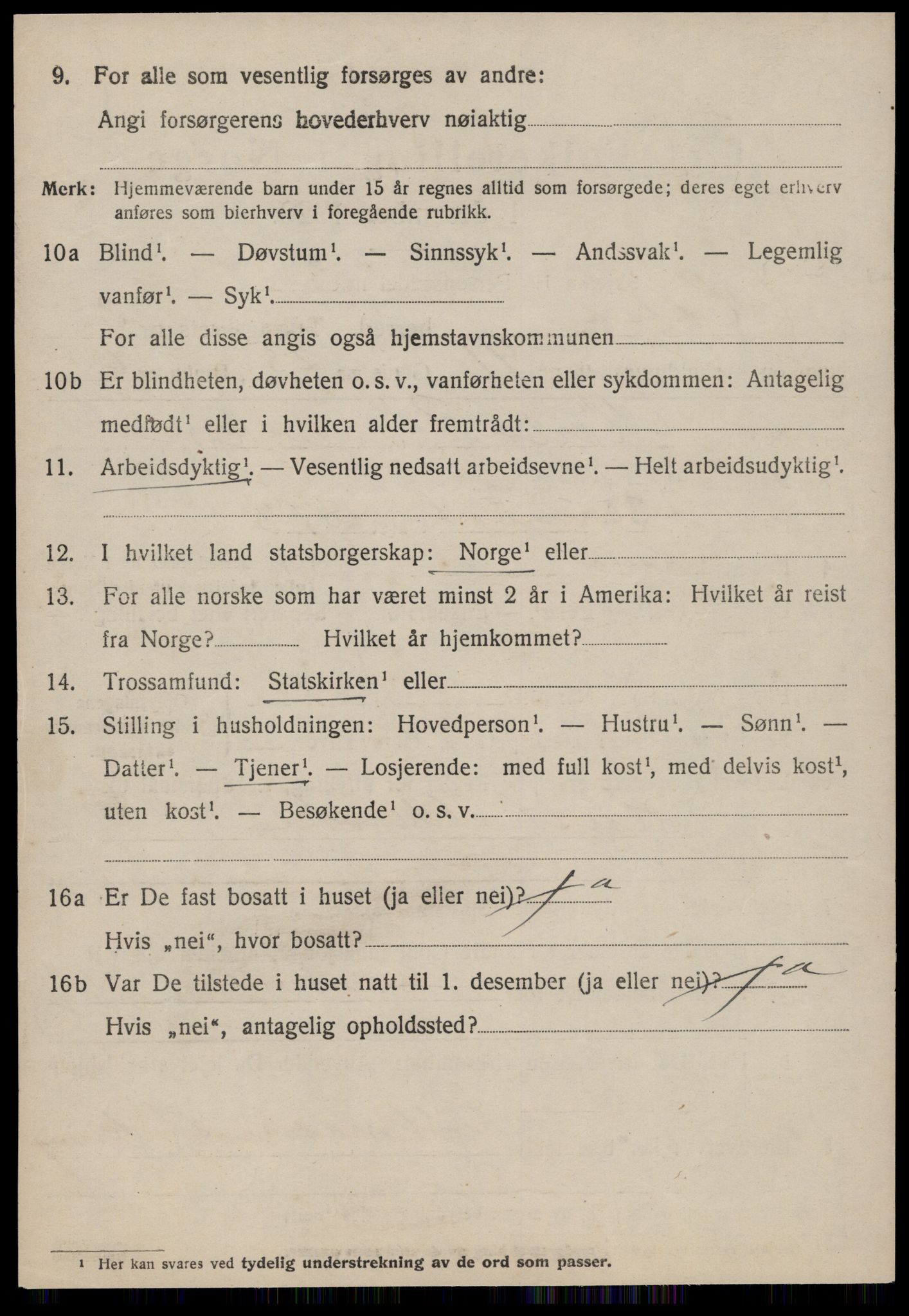 SAT, 1920 census for Halsa, 1920, p. 1620