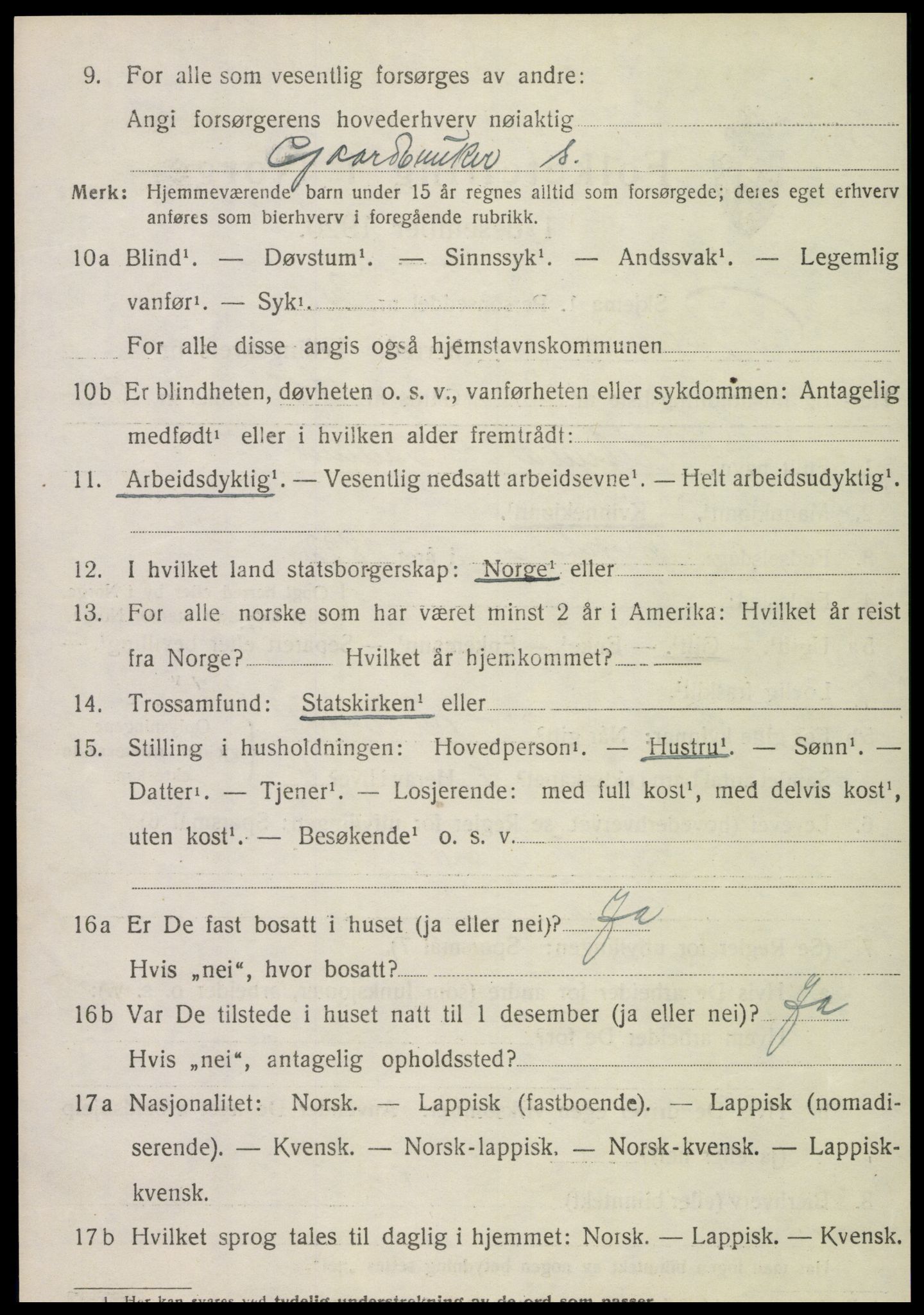 SAT, 1920 census for Røra, 1920, p. 1522