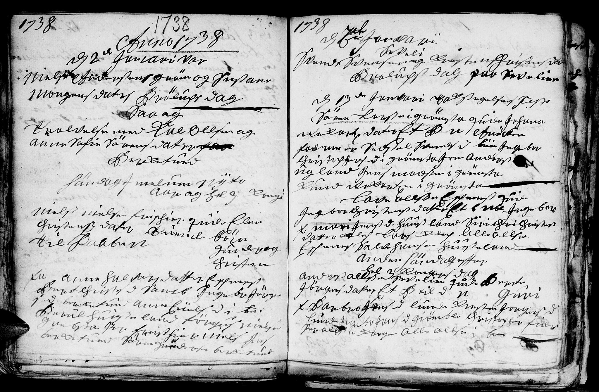 Fjære sokneprestkontor, SAK/1111-0011/F/Fb/L0001: Parish register (copy) no. B 1, 1732-1750, p. 57