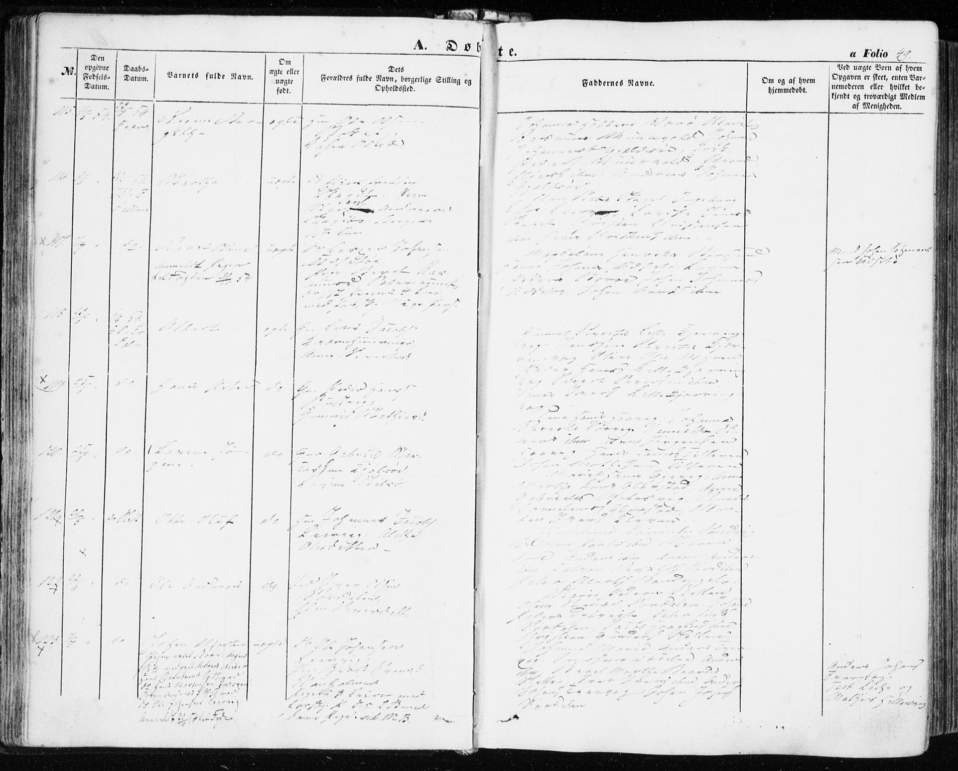 Ministerialprotokoller, klokkerbøker og fødselsregistre - Sør-Trøndelag, AV/SAT-A-1456/634/L0530: Parish register (official) no. 634A06, 1852-1860, p. 49