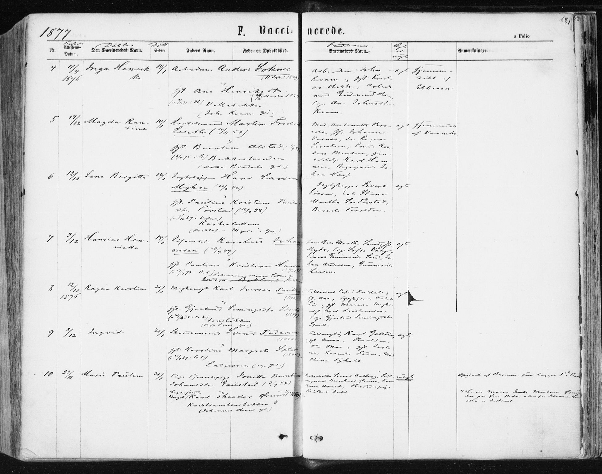 Ministerialprotokoller, klokkerbøker og fødselsregistre - Sør-Trøndelag, AV/SAT-A-1456/604/L0186: Parish register (official) no. 604A07, 1866-1877, p. 681