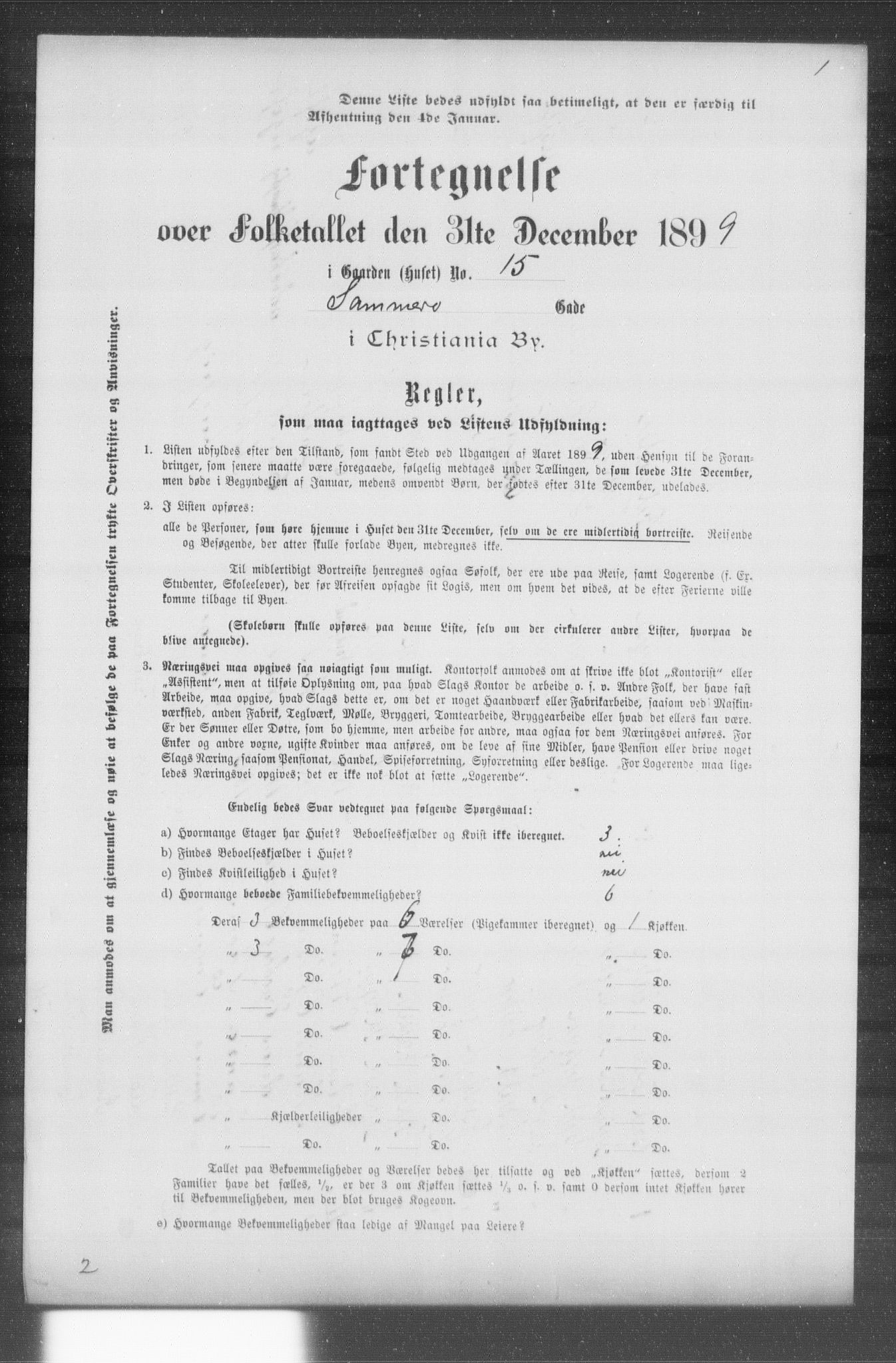 OBA, Municipal Census 1899 for Kristiania, 1899, p. 12951